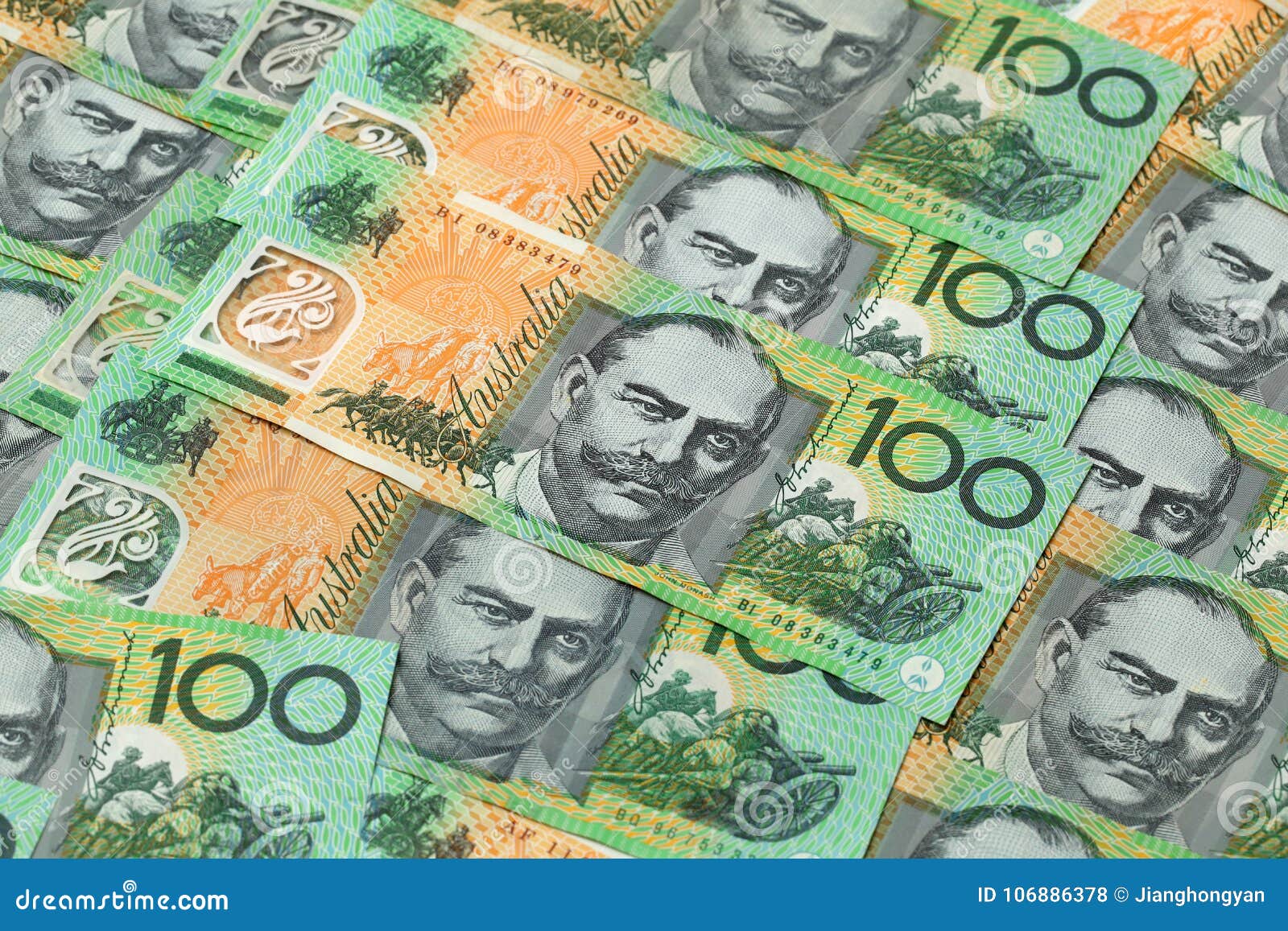 Australian Currency $100 Banknotes Stock Photo - Image of person, economy:  106886378