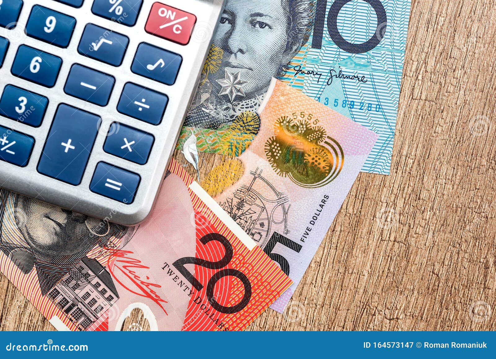 hybrid radar regnskyl Australian Dollar Calculator on a Wooden Table Stock Image - Image of  trading, currency: 164573147