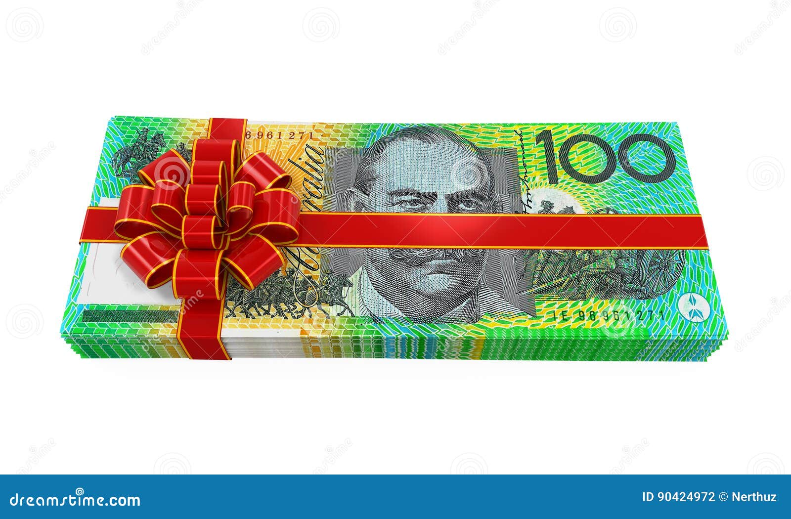 Australian Dollar Money Gift Stock Illustration Illustration of