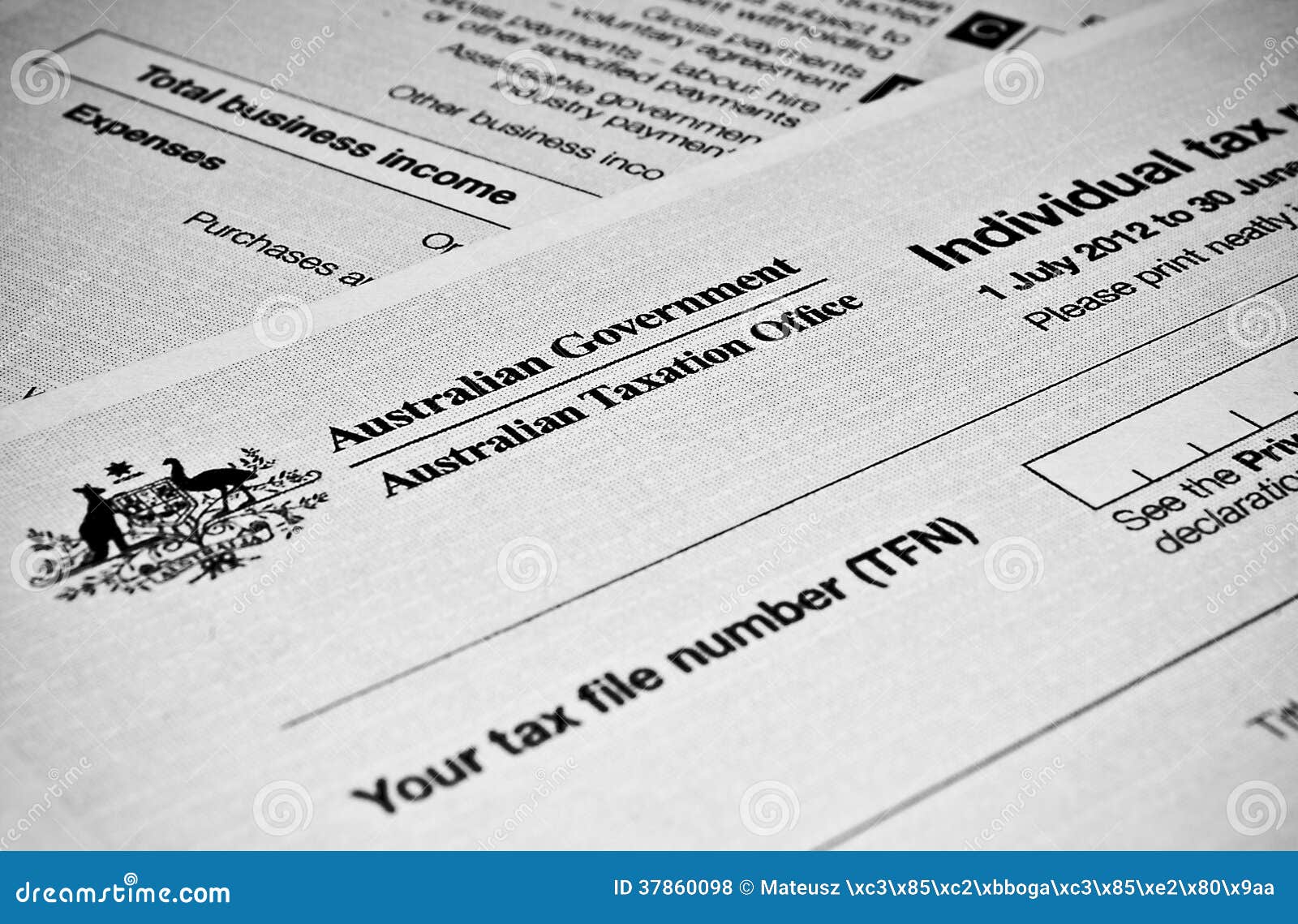 australian-individual-tax-return-form-stock-photo-image-of-individual