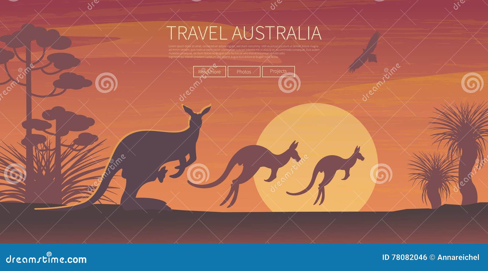 australian landscape poster