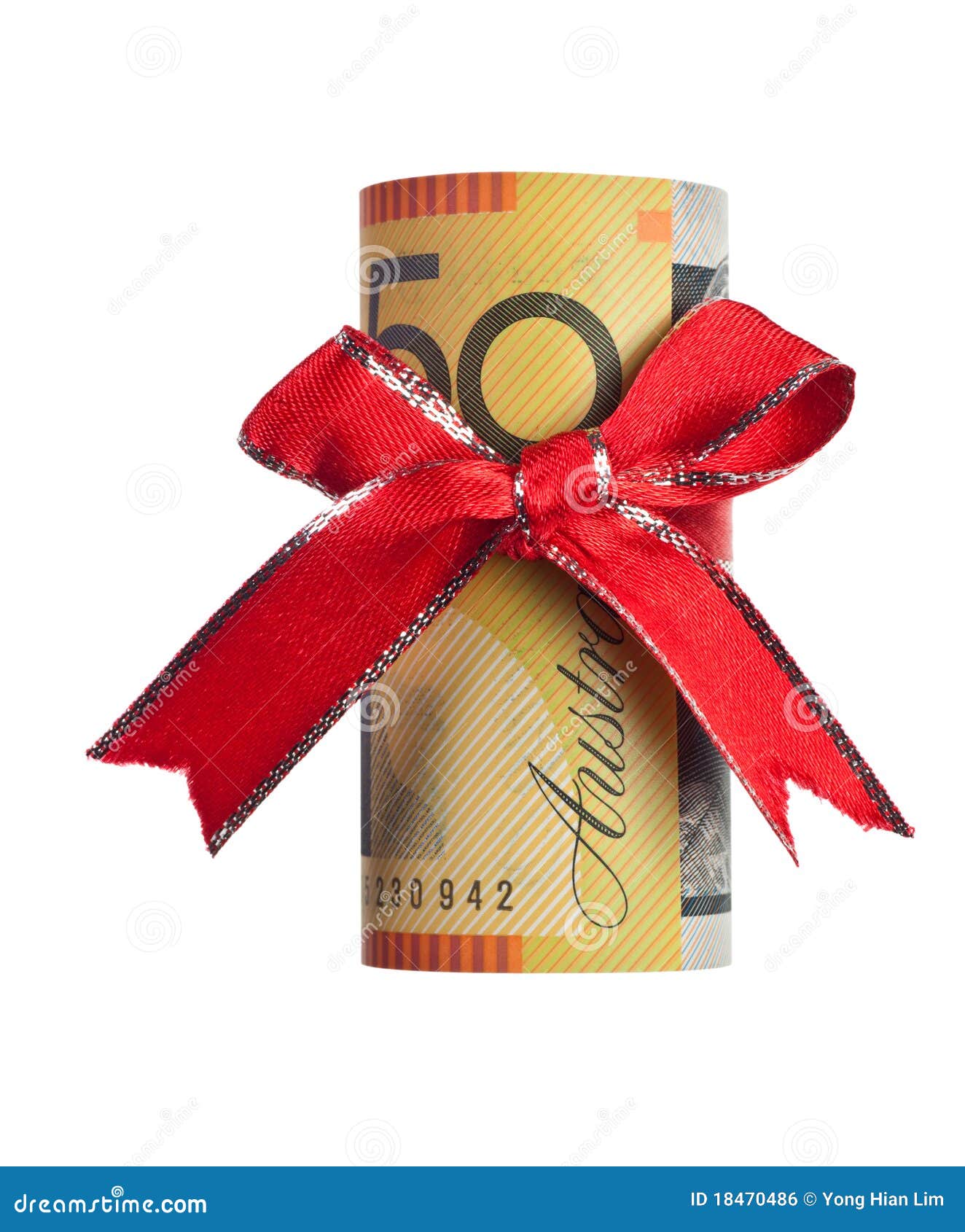 Australian money gift stock photo. Image of isolated 18470486