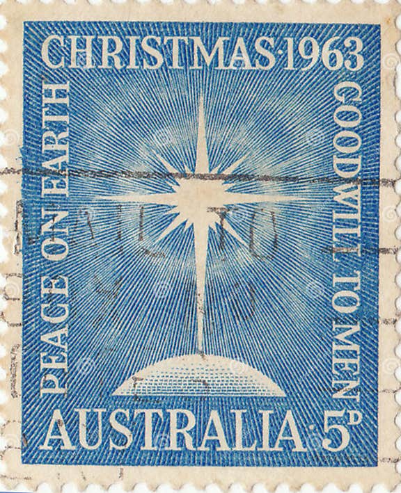 Australian Postage Stamp Christmas Editorial Photo Image of mark