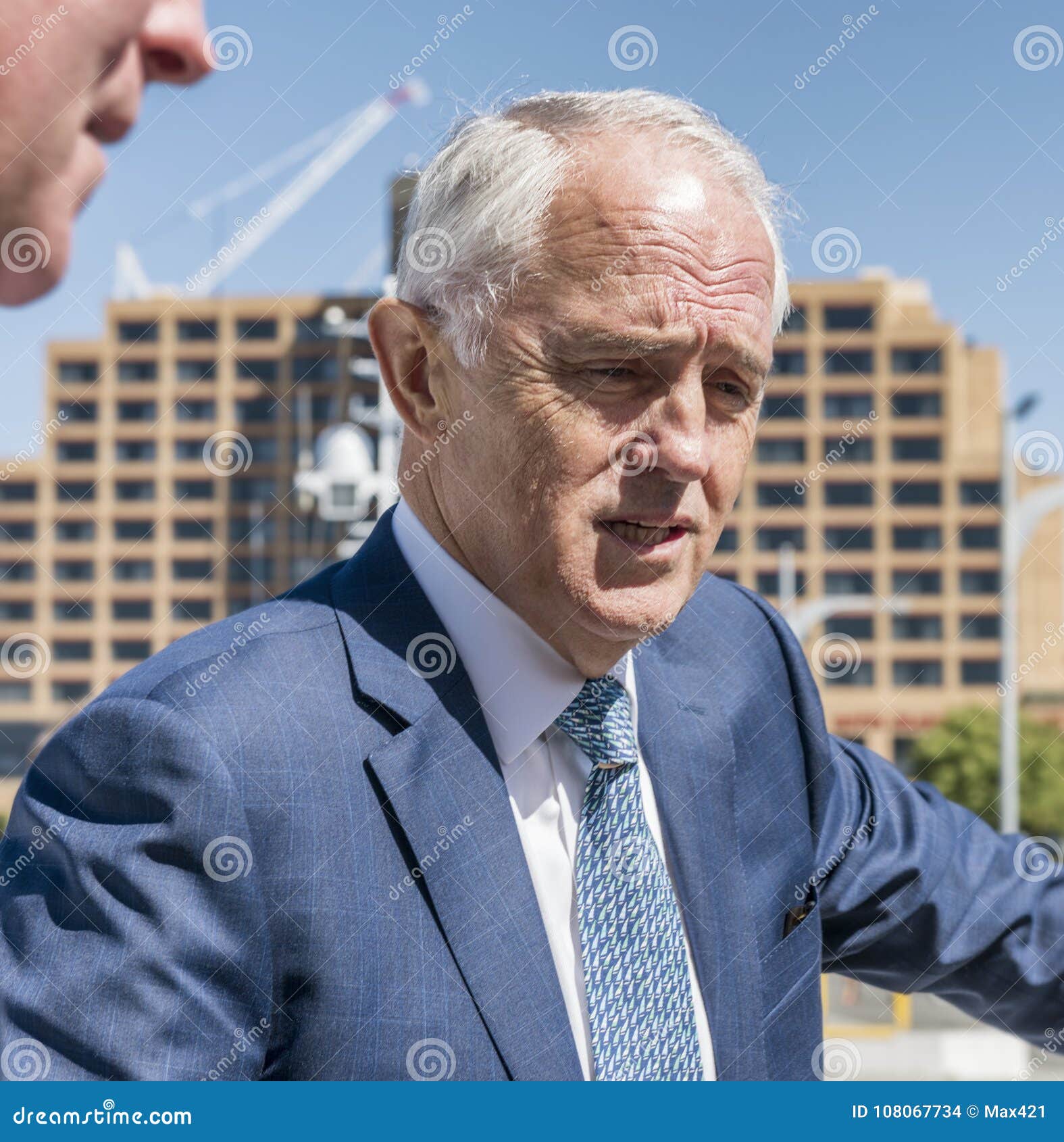 Former Australian Prime Minister, Turnbull Thinking. Editorial Stock Image - Image of politician, tasmania: 108067734