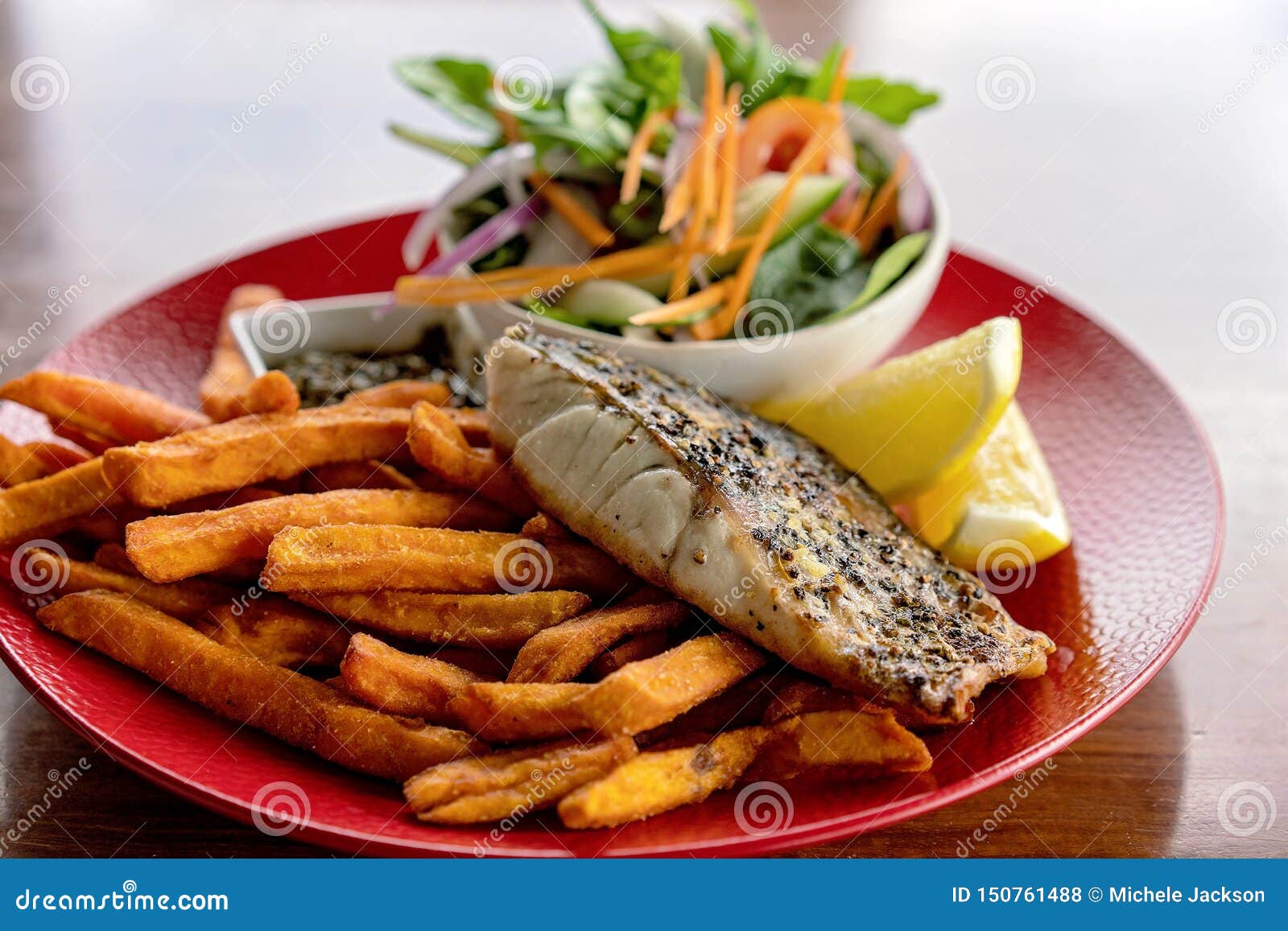 Australian Pub Fish and Chips Meal Stock Photo - of hungry, aussie: 150761488