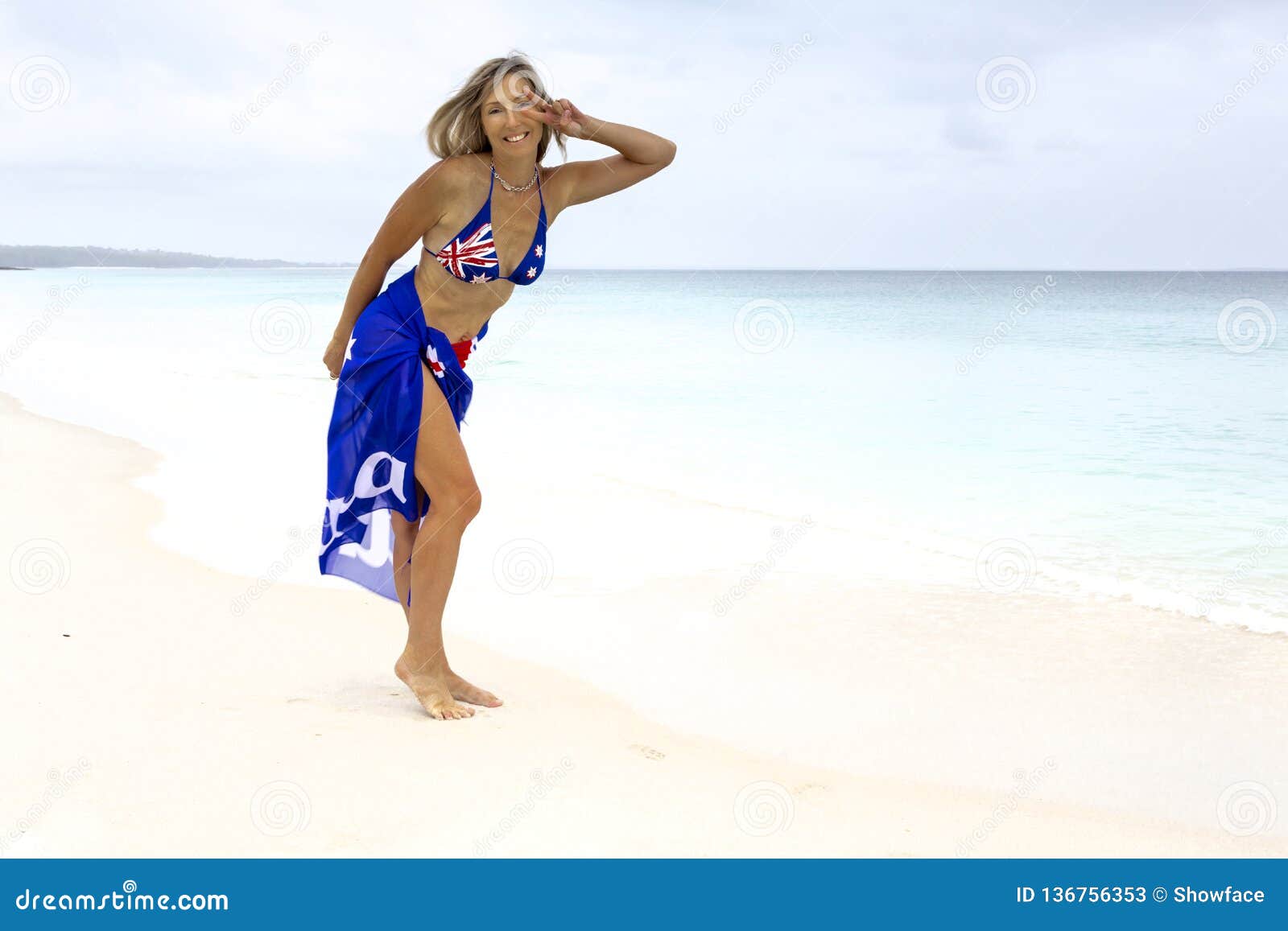 Happy Australian Girl Beach Vibes Stock Image Image Of Hair Female