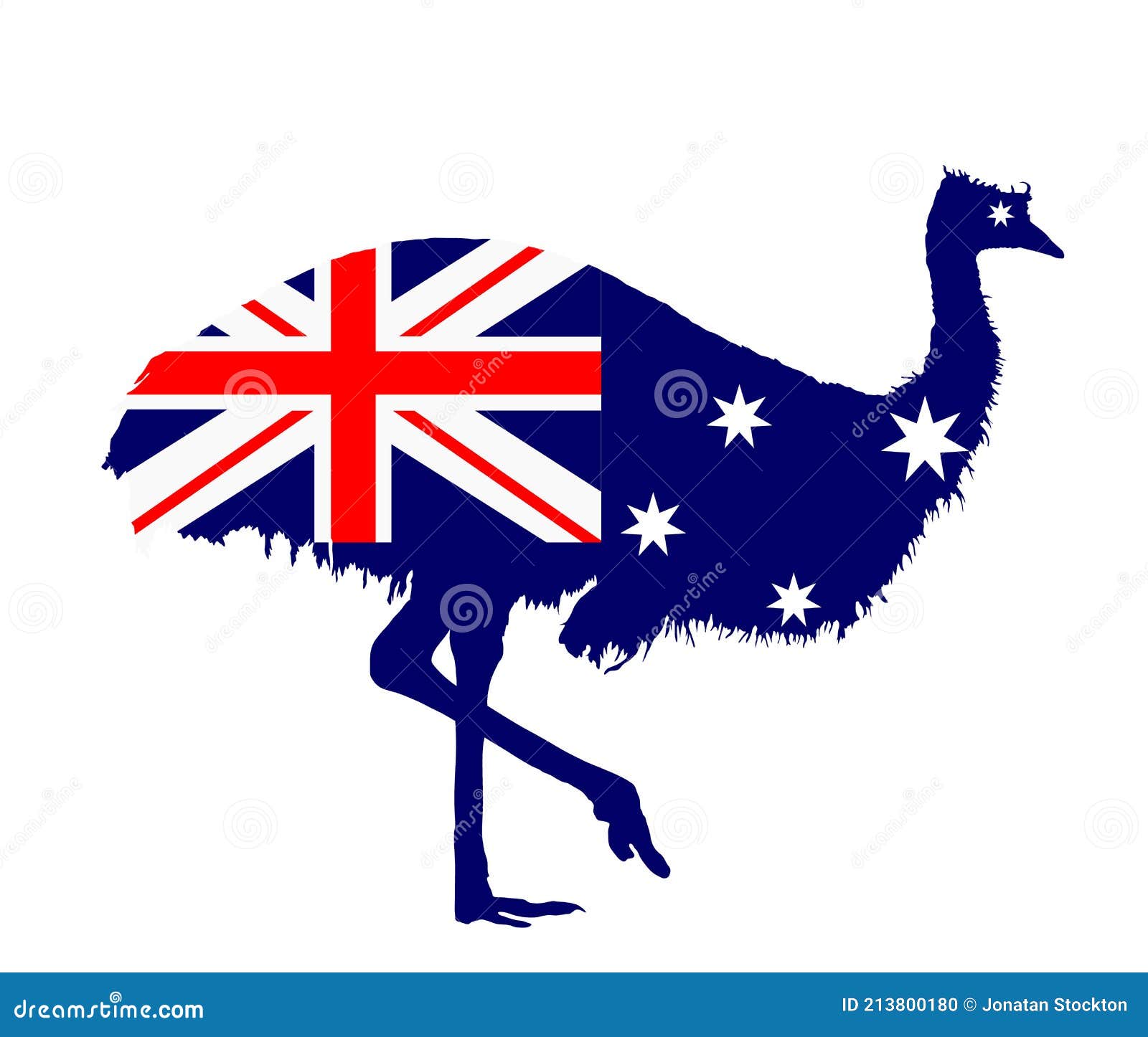Australische Vlag Boven De - Illustratie Vector Illustratie - Illustration of brisbane, aardrijkskunde: 213800180