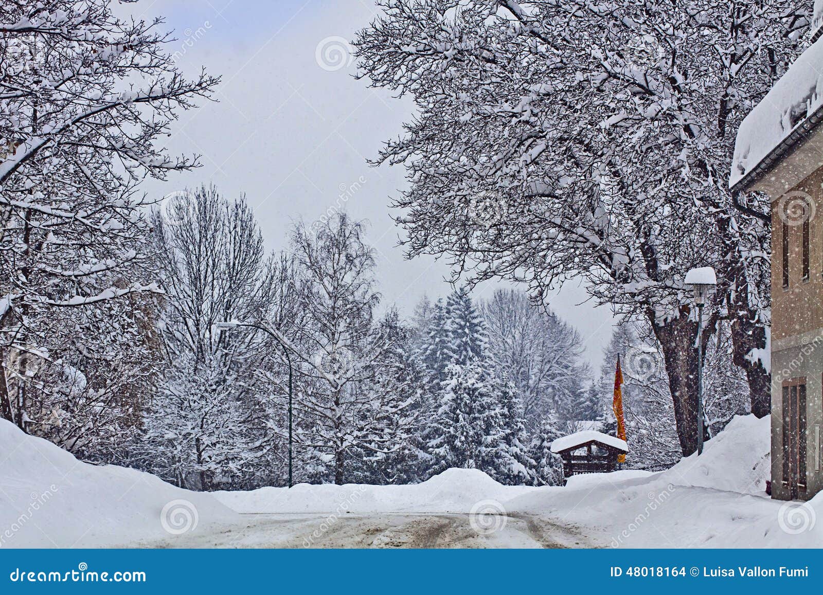 Austria, Heavy Snowfall on Carinthia Routes Stock Photo Image of