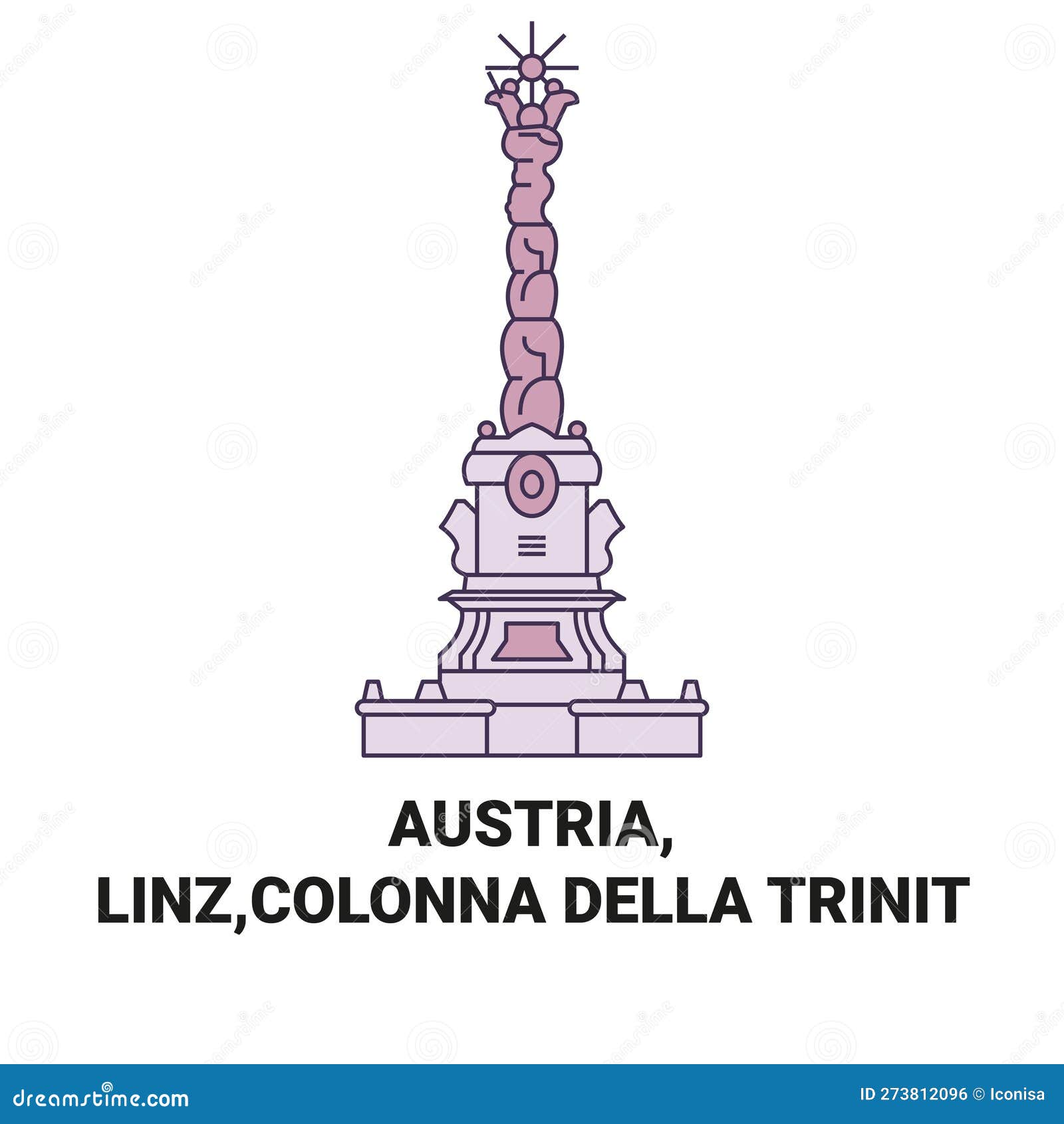 austria, linz,colonna della trinit travel landmark  