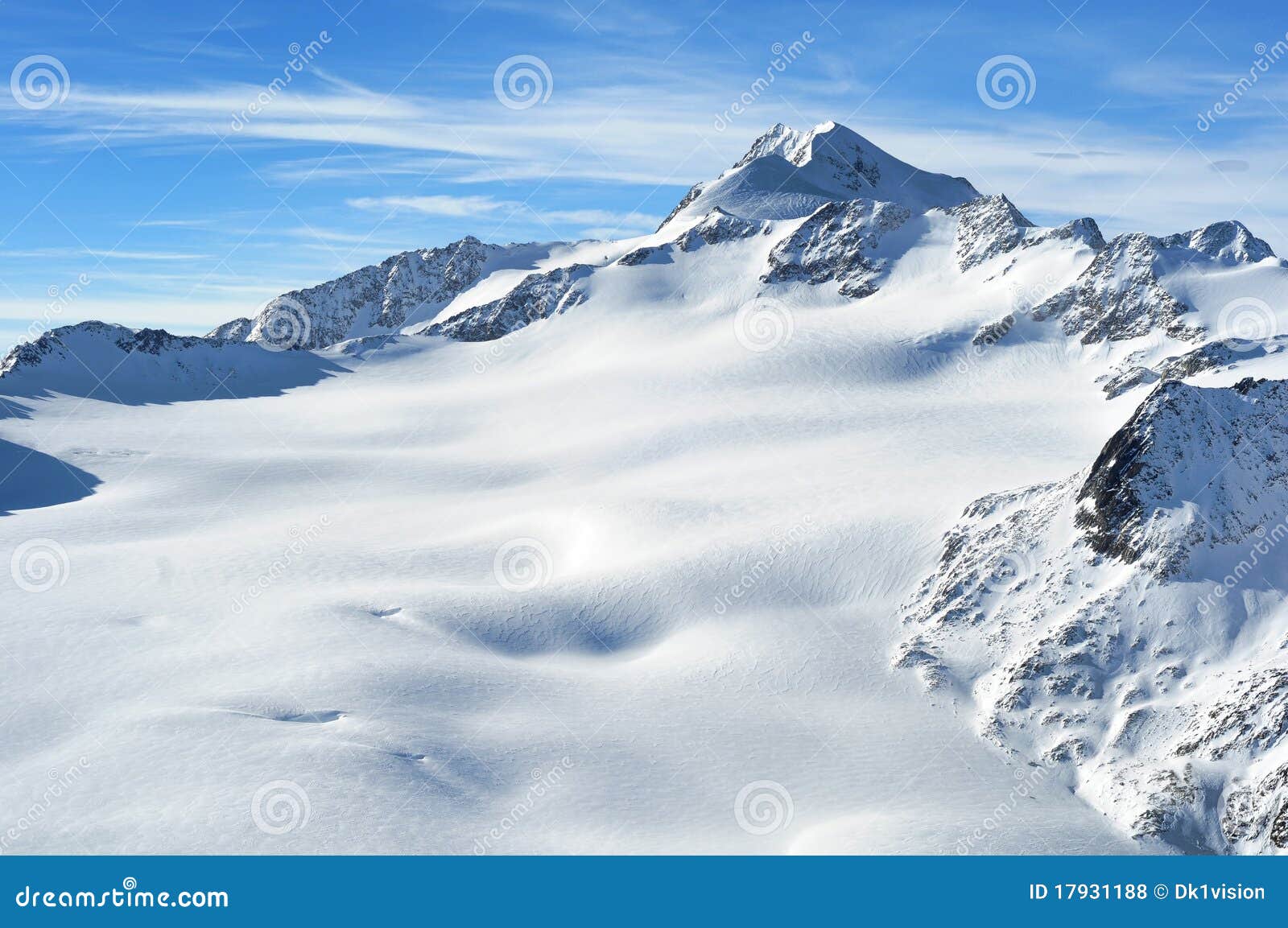 austrian highest mountain wildspitze 3776m.