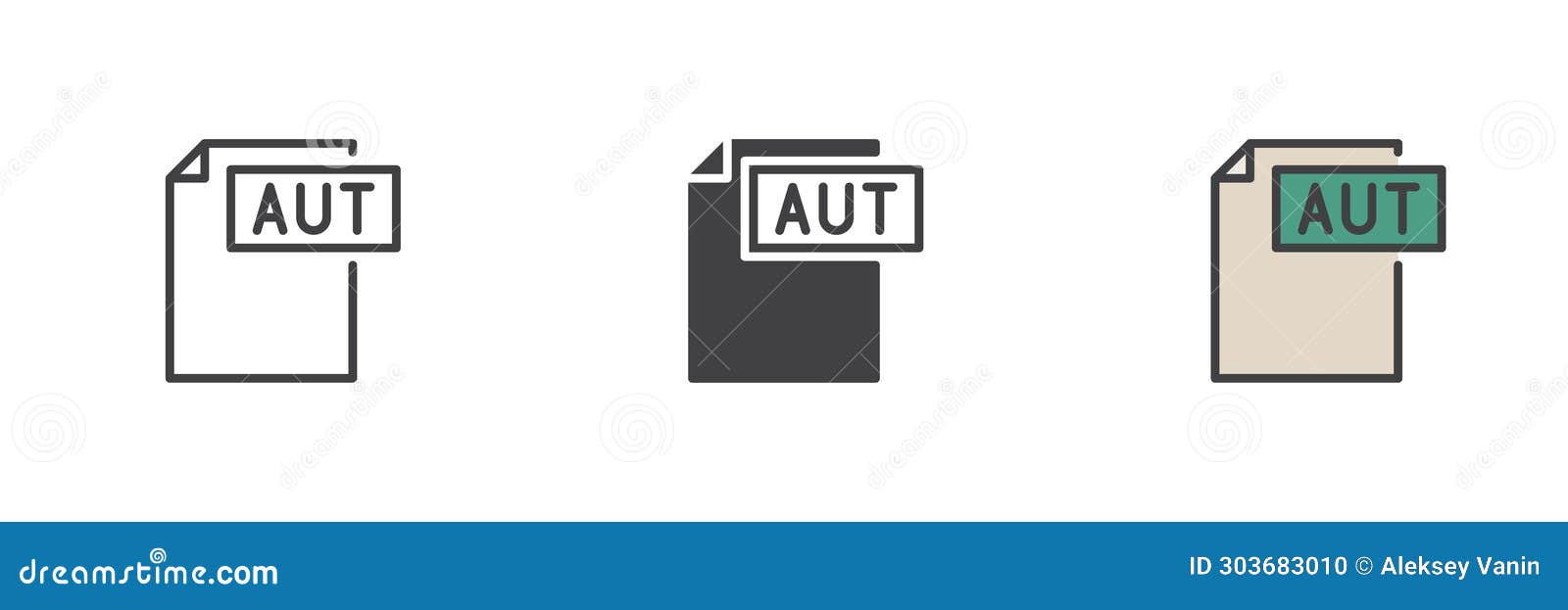 aut file different style icon set