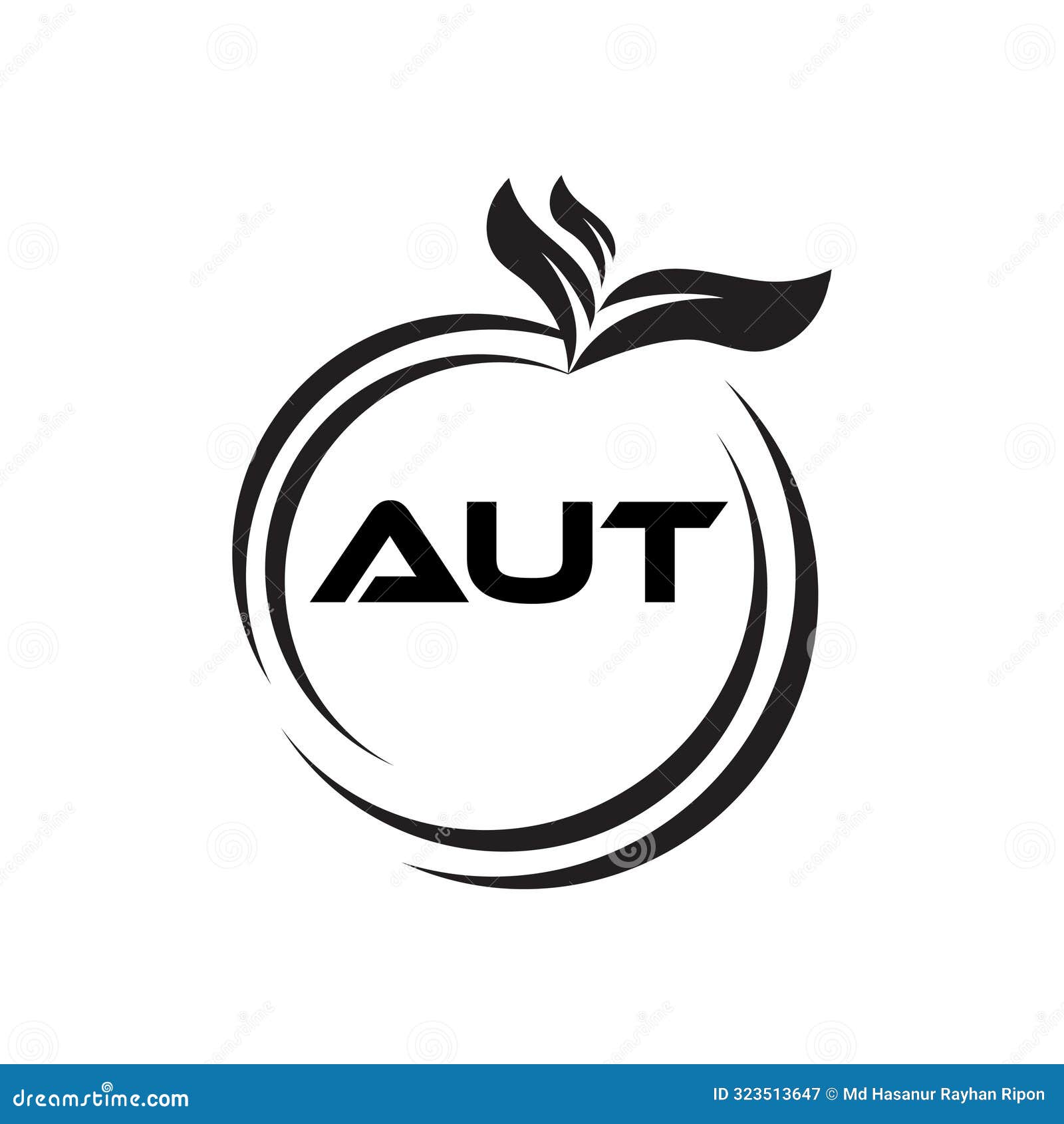 aut letter logo . aut simple and modern monogram logo. abstract alphabet  