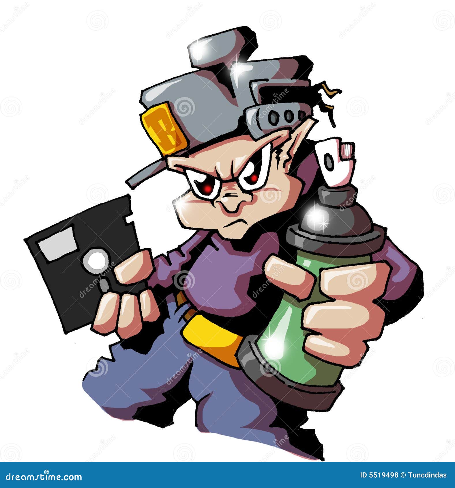 Auteur De Graffiti De Hiphop Illustration Stock Auteur De Graffiti De Hiphop Illustration Stock