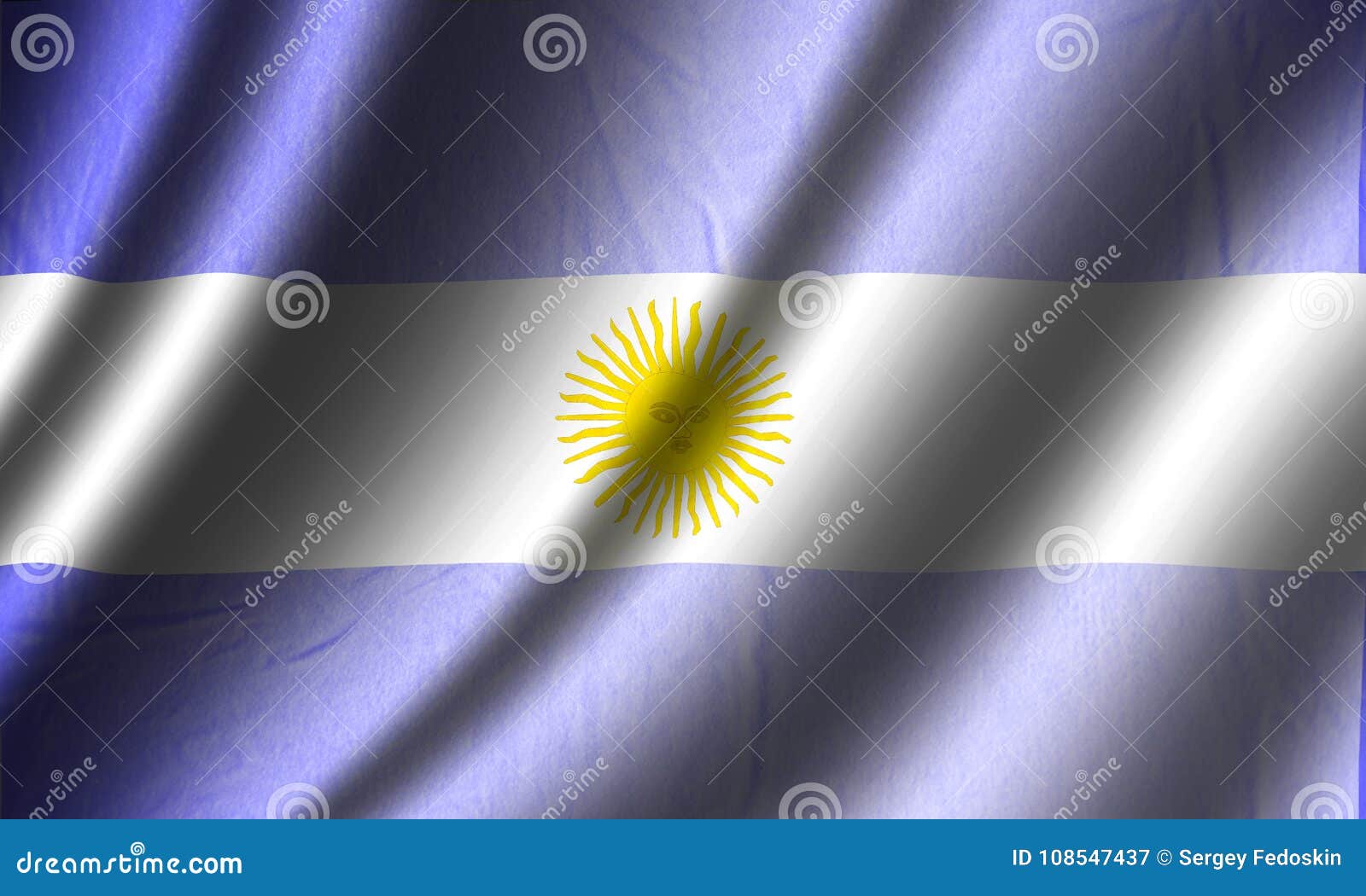 Authentic Argentina Flag Stock Illustration Illustration Of History