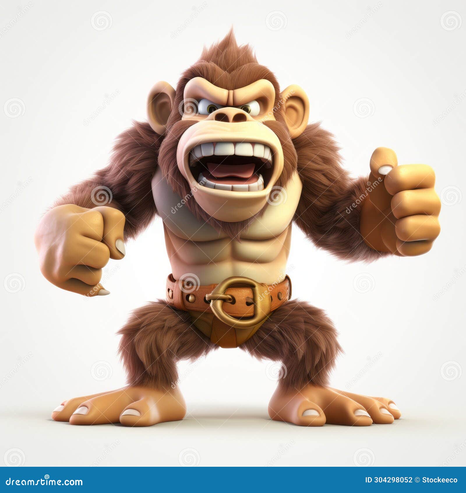 authentic 3d donkey kong: angry monkey clash of clans style