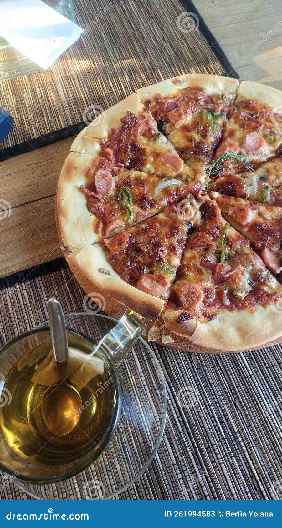 Authentic Italian Pizza in Indonesia Stock Image Image of meal