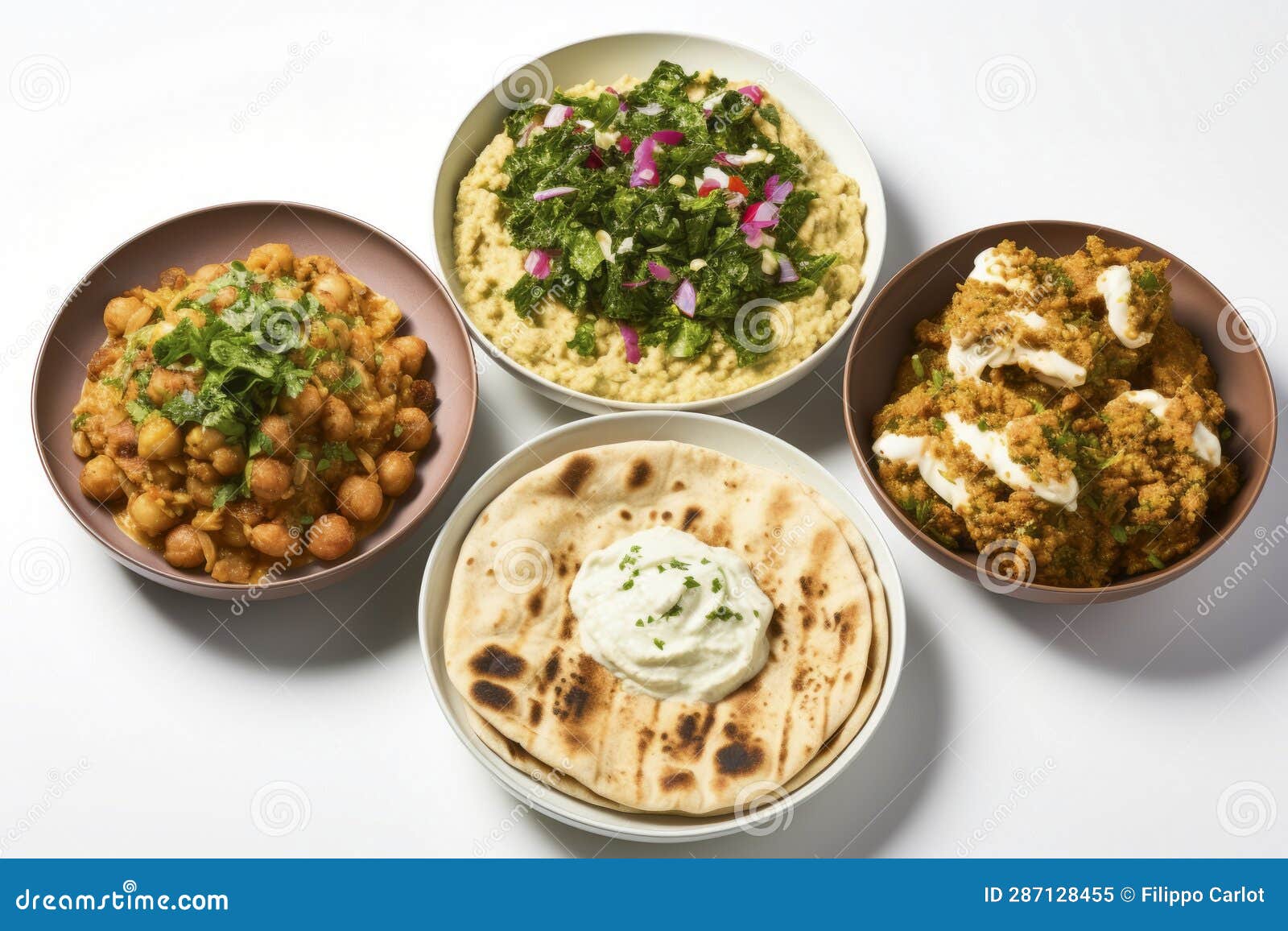 Authentic Mexican Food Spread Stock Illustration Illustration of