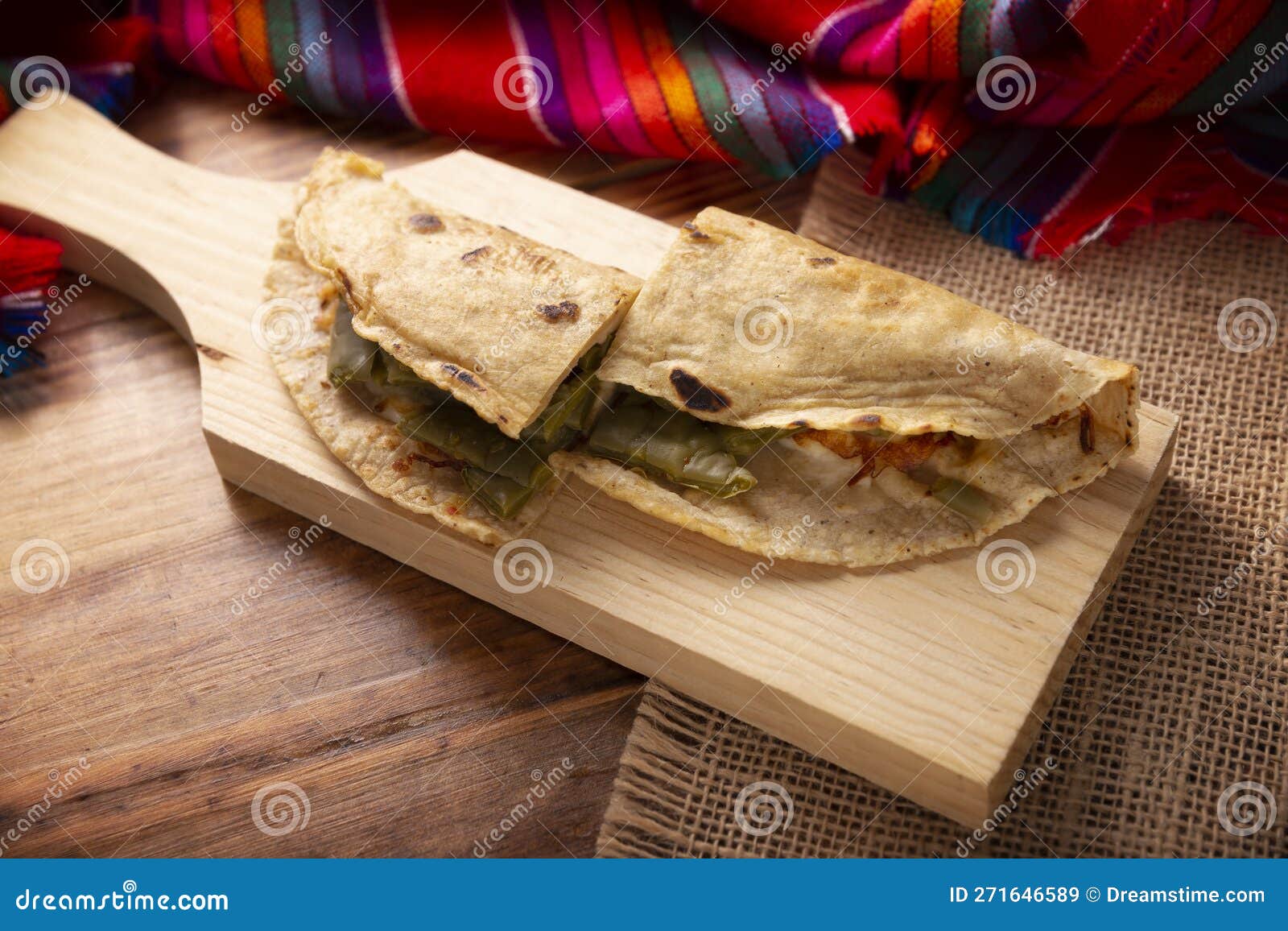 Authentic Mexican Quesadilla Stock Image Image of quesadilla, snack