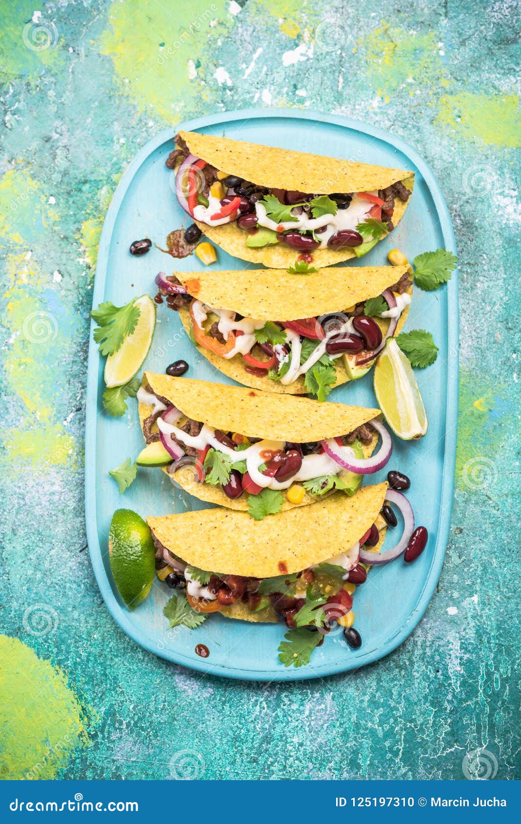 Authentic Mexican Street Food Stock Photo - Image of tortilla, beef