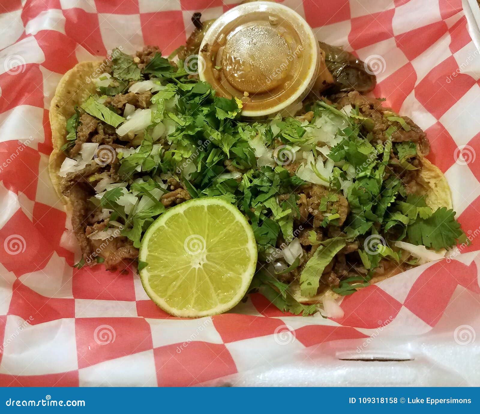 Authentic Mexican Tacos in Soft Corn Tortillas Stock Photo Image of