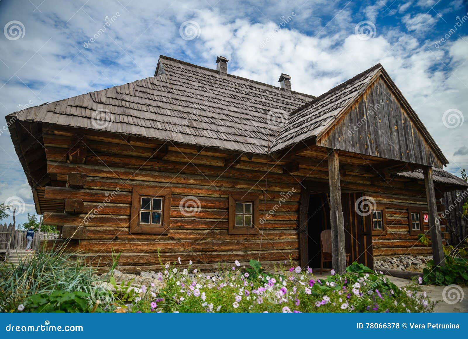 Authentic Ukrainian Village House Stock Photo Image of forest, country 78066378