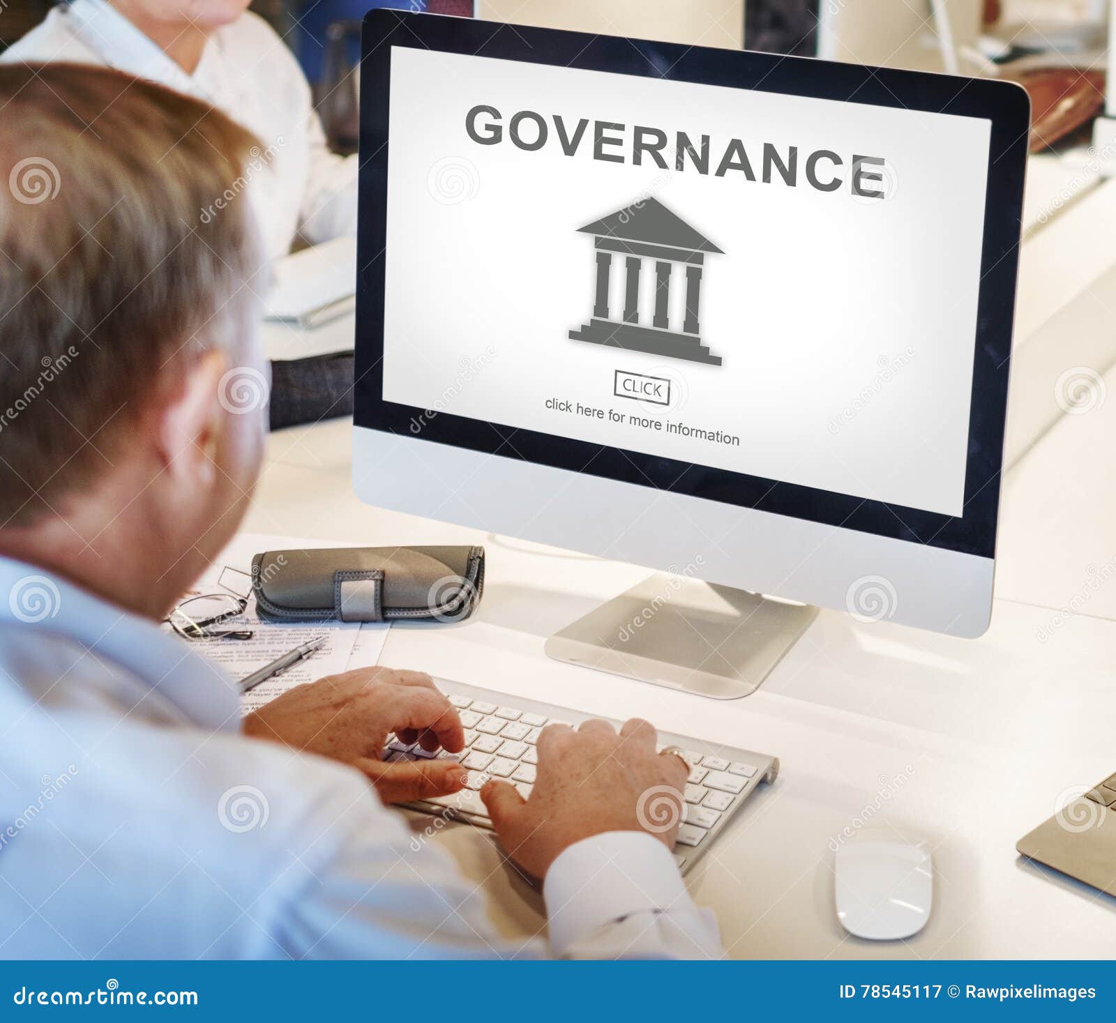 authority government pillar graphic concept