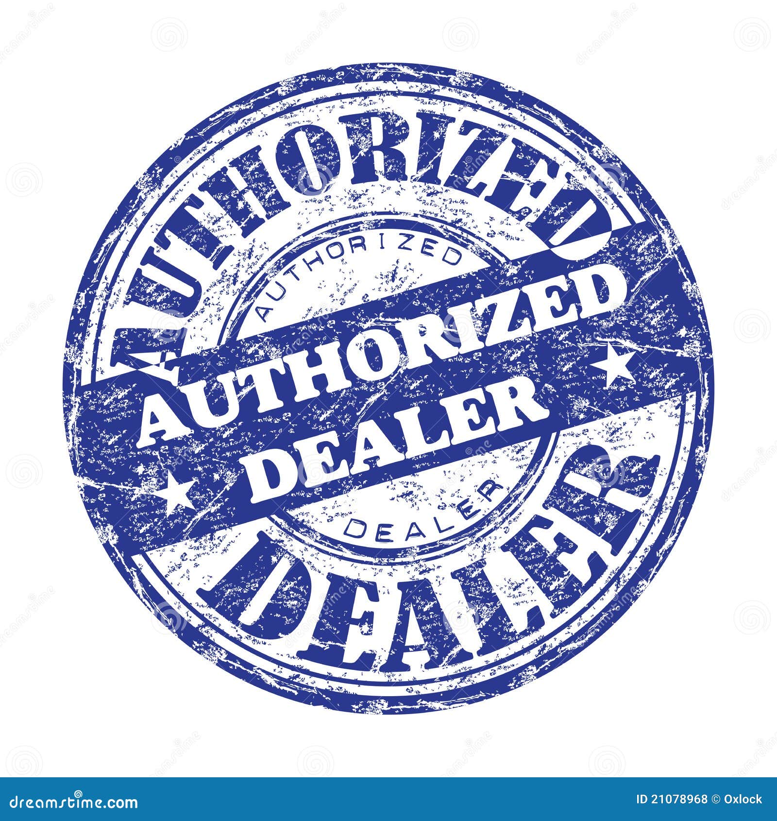 Authorized seller badge for verified dealer Stock Vector