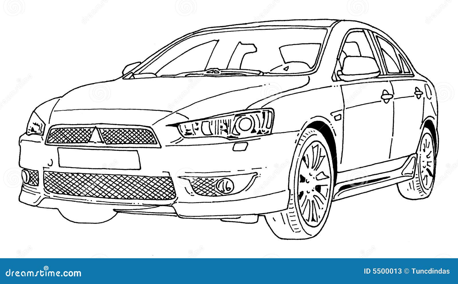 Auto vektor abbildung. Illustration von limousine, sport - 5500013