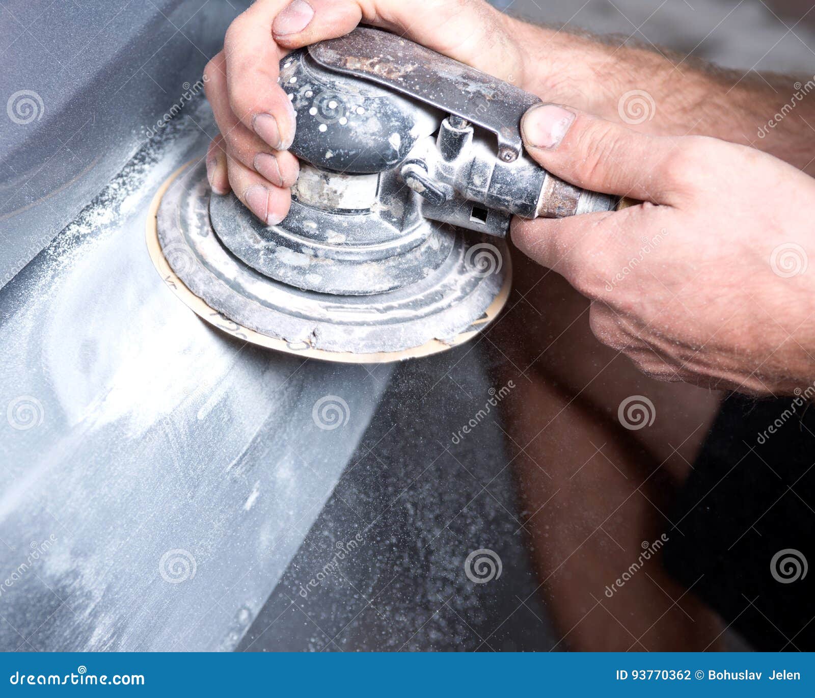 Auto body work stock photo. Image of hands, repair, mechanic 93770362