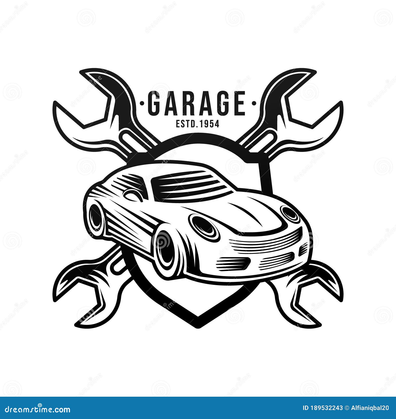 Auto Car Service Logo Icon Vector Illustration Template. Modern ...