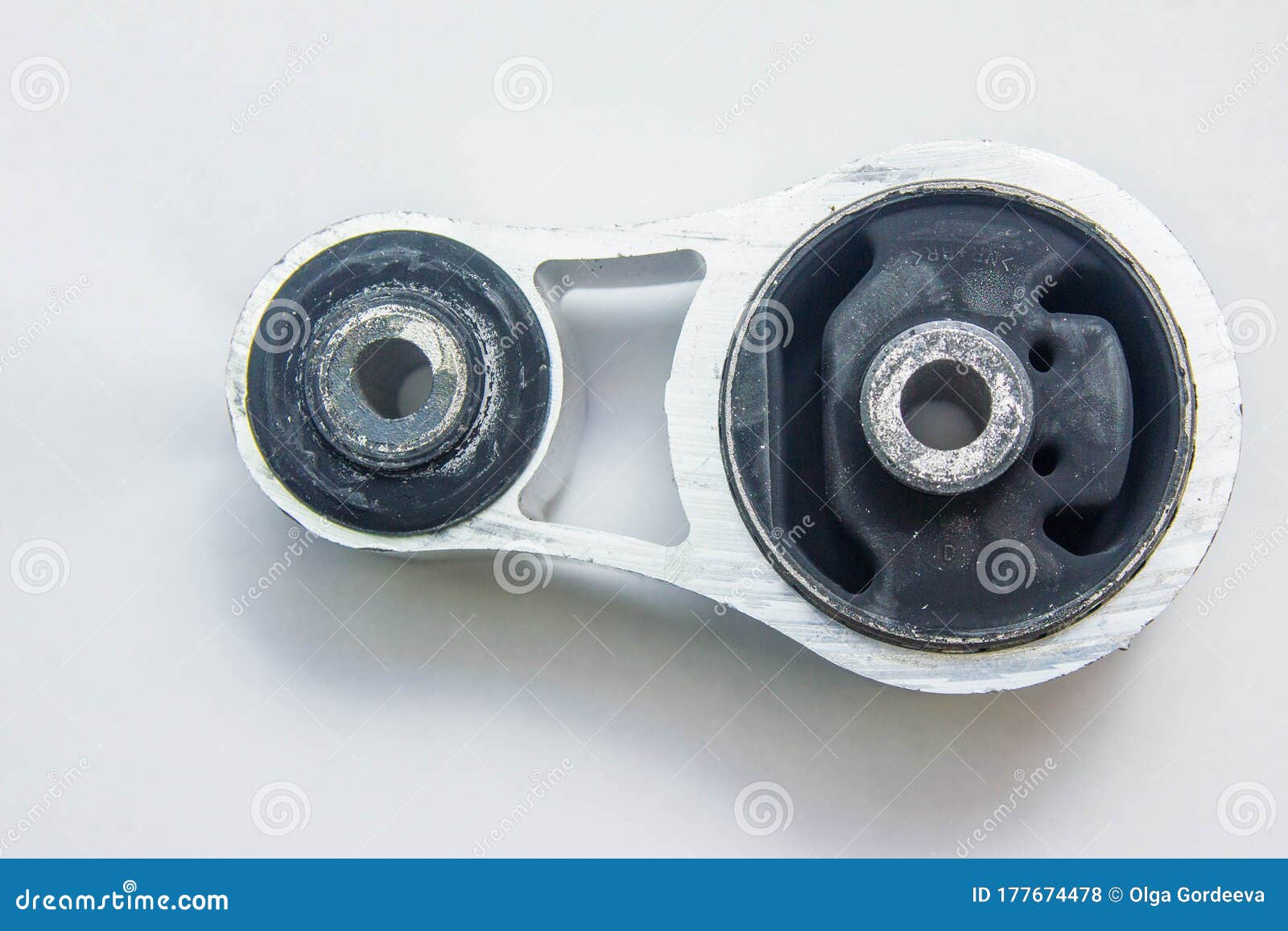 Auto Engine Support Cushion Isolated on White Background Stock Photo