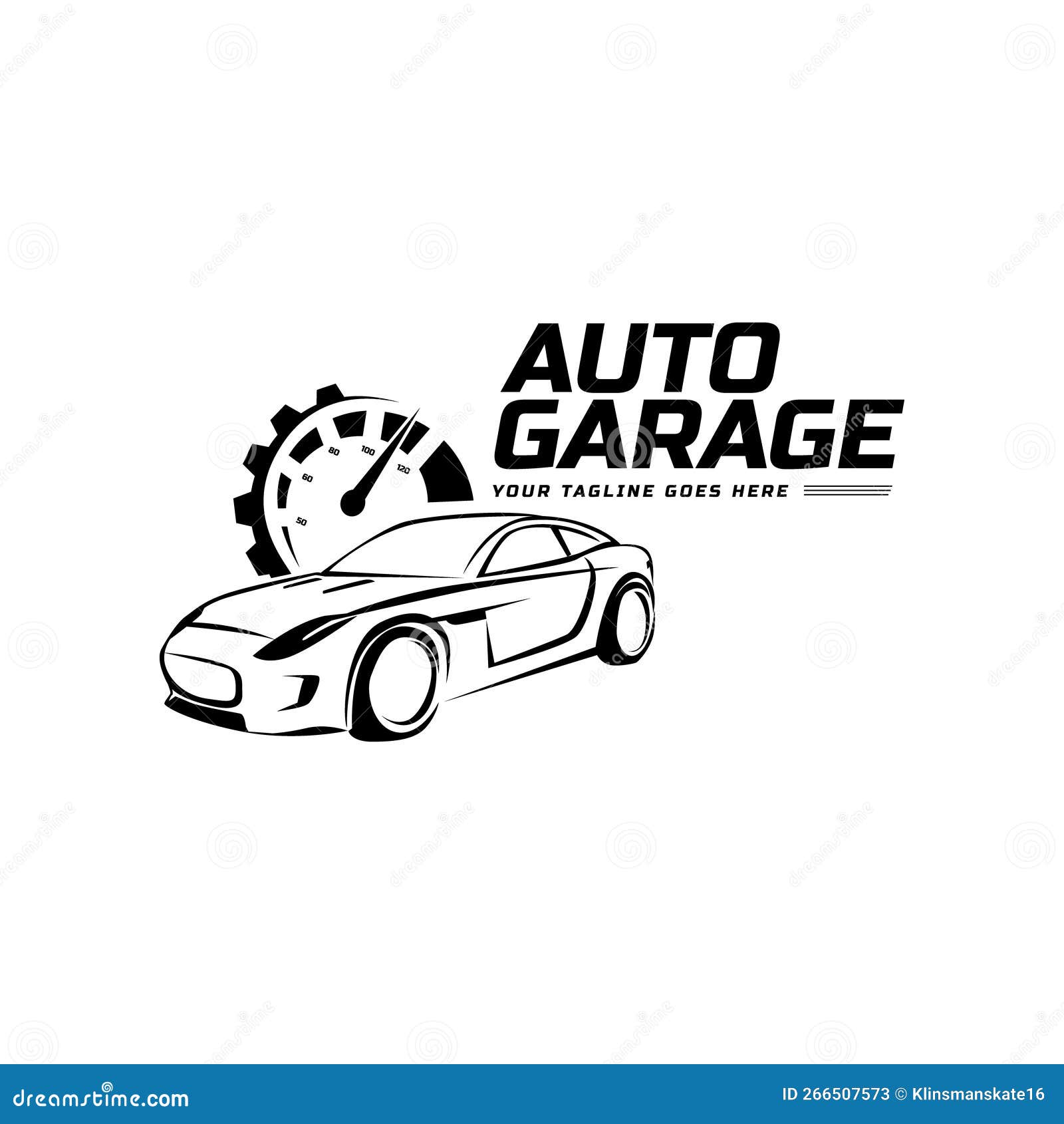 Auto Garage Brand Logo Vector Design Concept Stock Vector