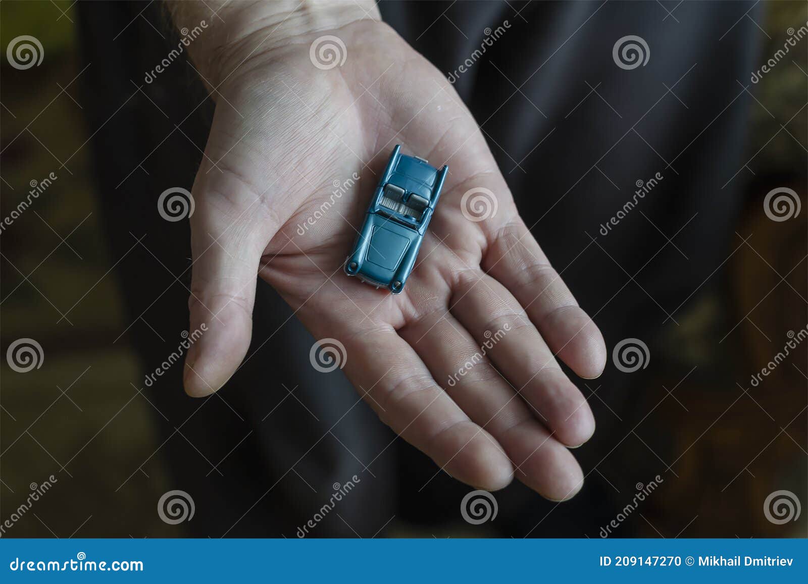 Auto Insurance Car Service Concept A Toy Car Lies In The Open Palm Of A Man S Hand Stock Photo Image Of Guarantee Finance 209147270