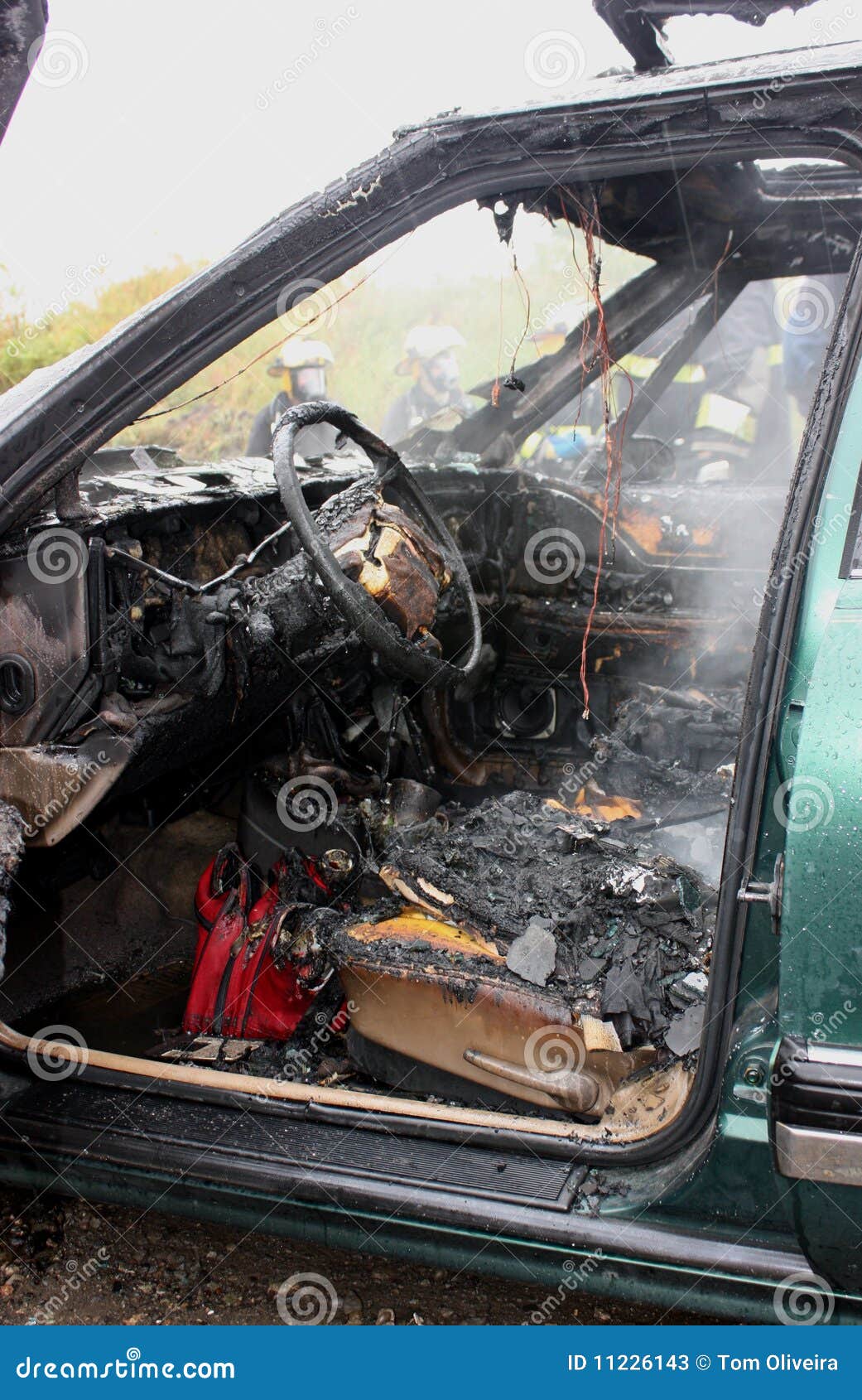 An Auto Interior after the Fire Stock Image Image of hose, insurance