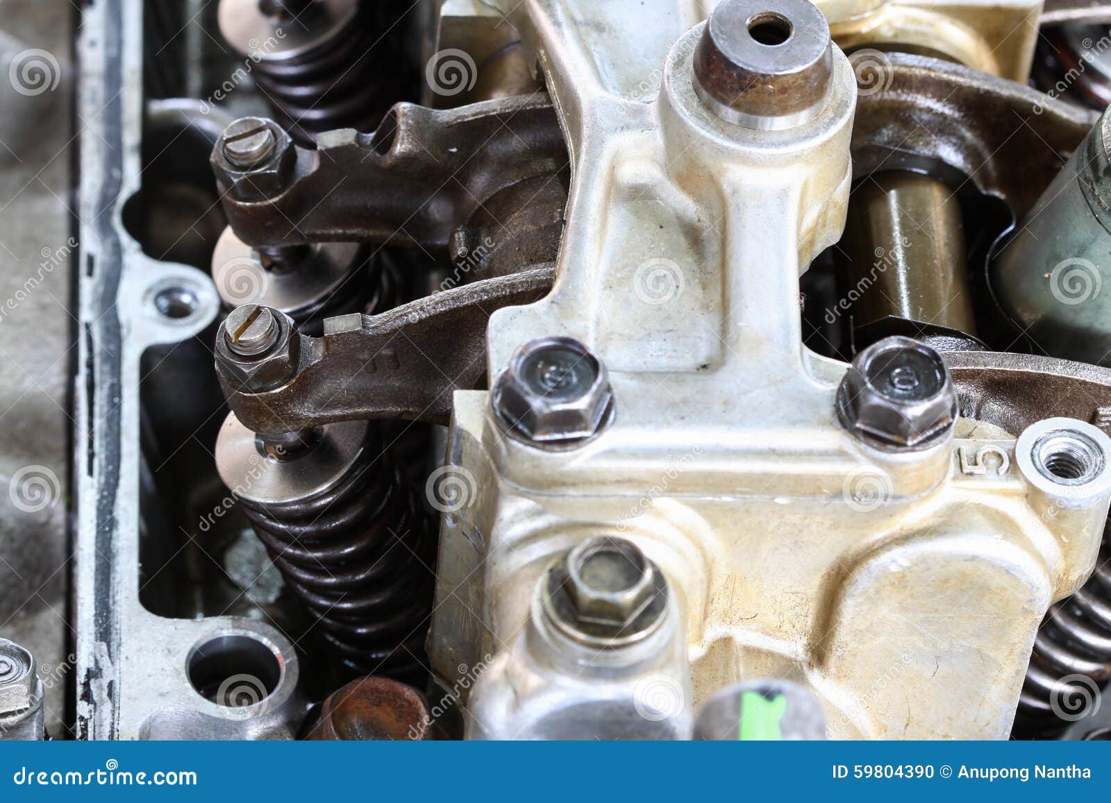 Auto Machine or Engine Parts Background, Close Up Engine Parts, Repair