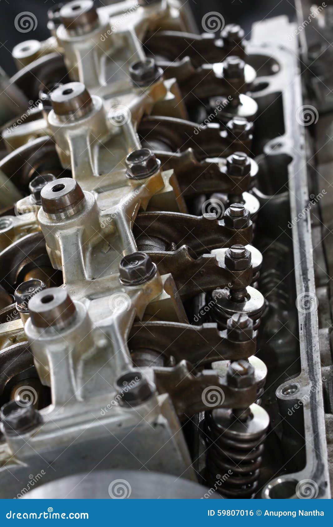 Auto Machine or Engine Parts Background, Close Up Engine Parts, Repair