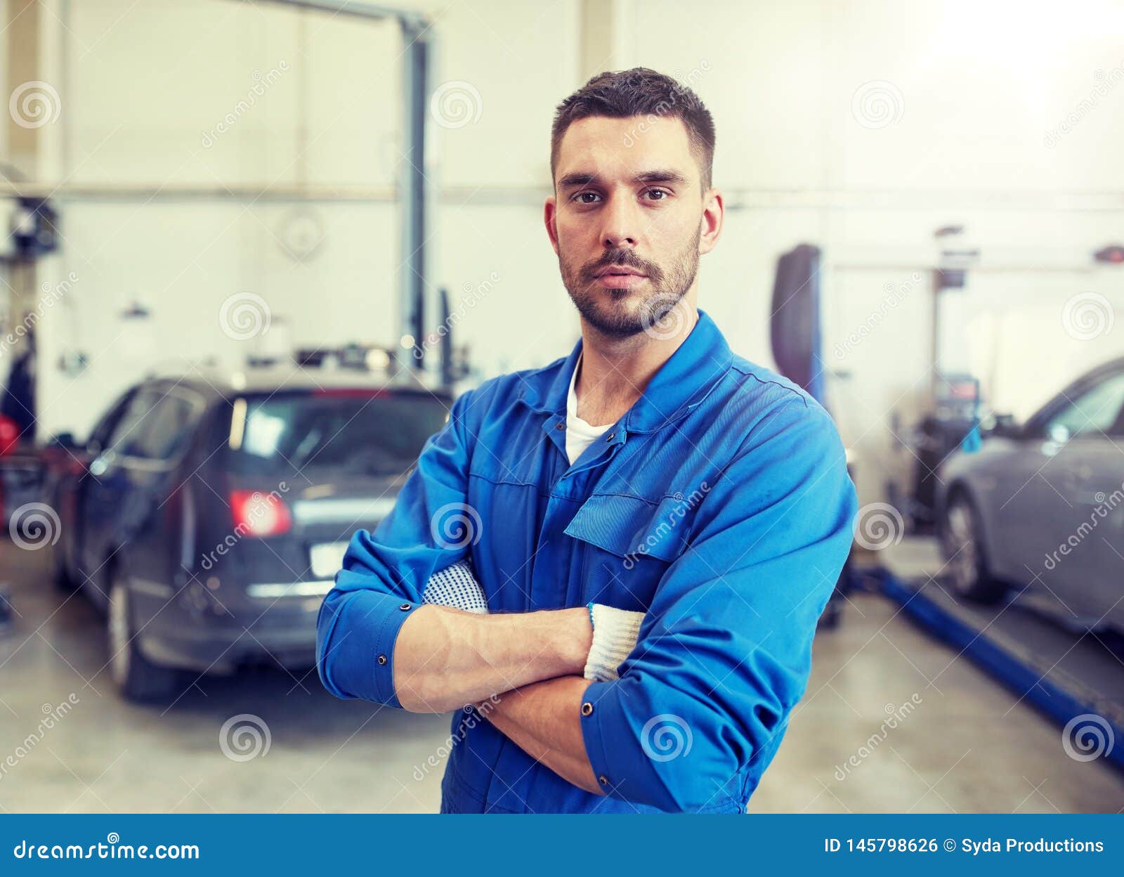 Auto Mechanic Man Or Smith At Car Stock Photo Image of