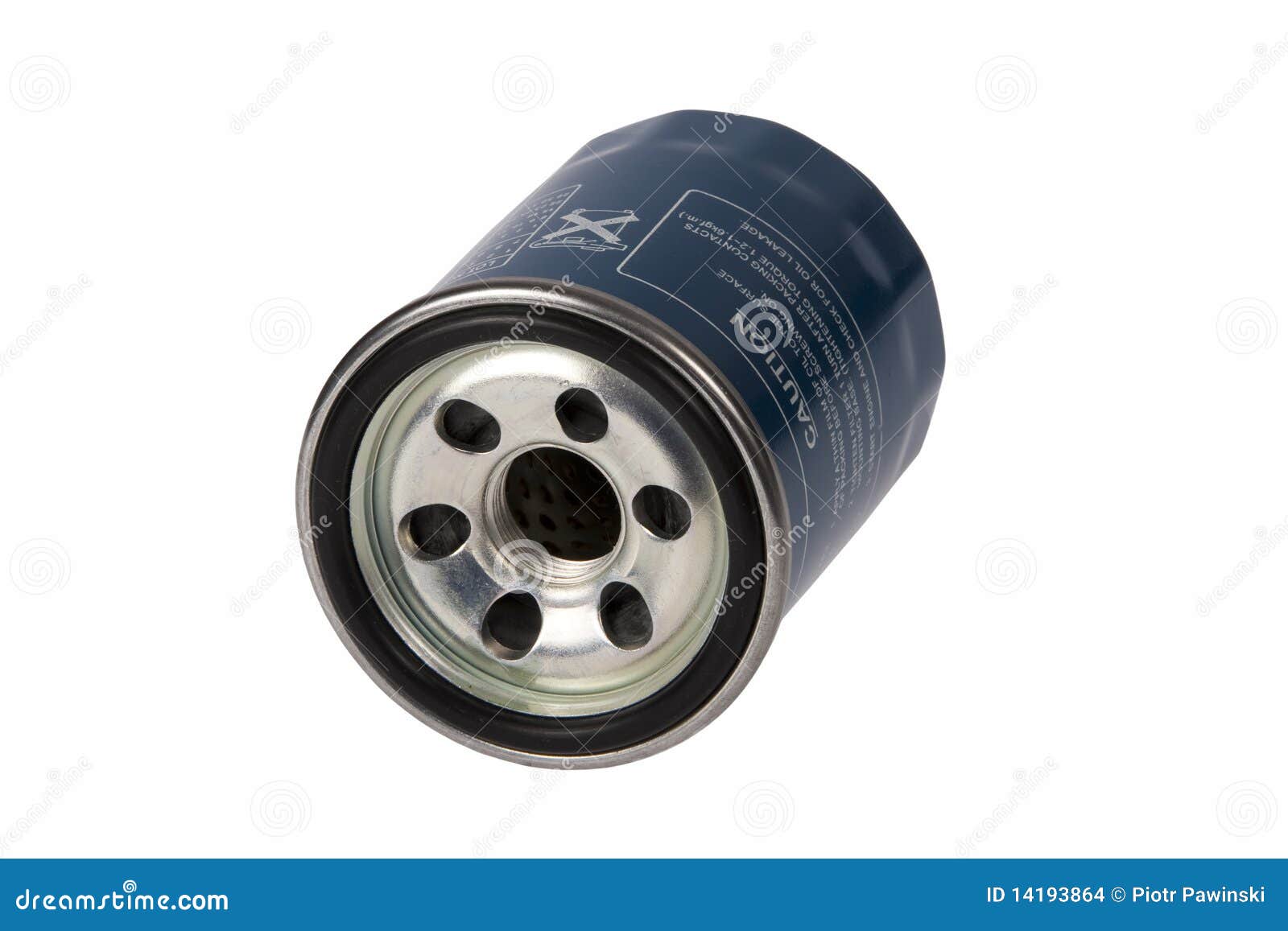 Auto oil filter stock photo. Image of lubricate, isolated 14193864