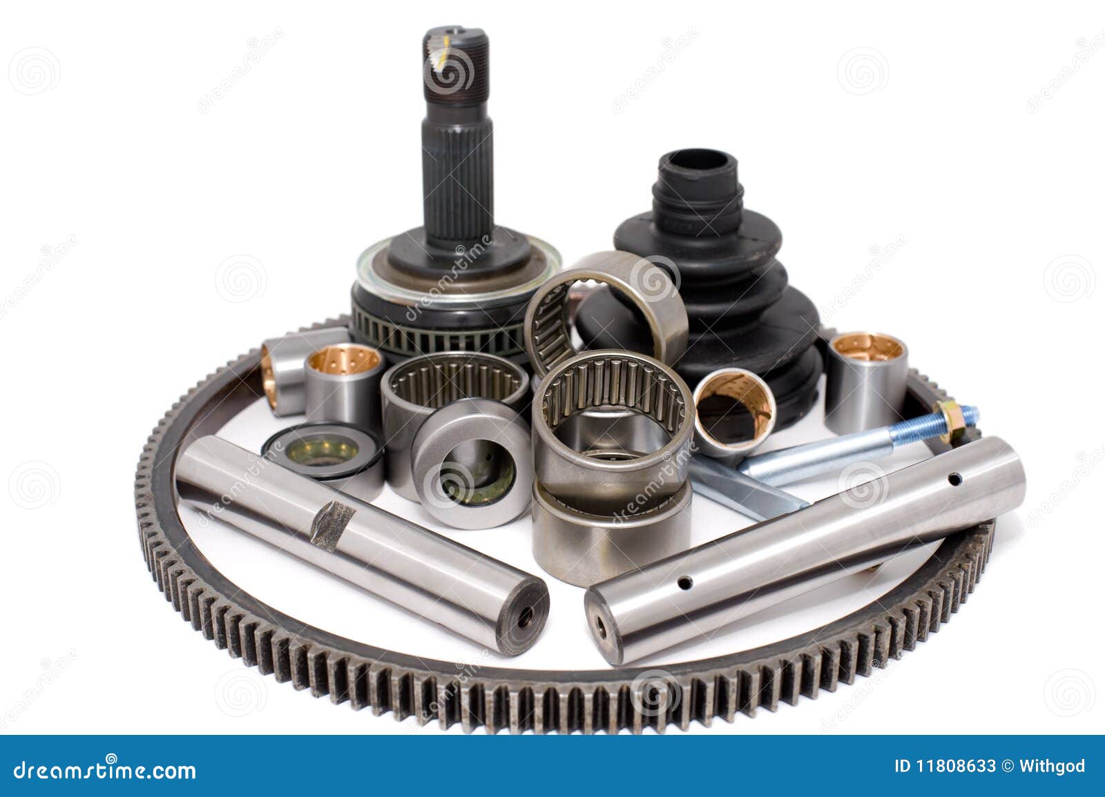 Auto parts stock image. Image of gear, white, shaft, bolt 11808633