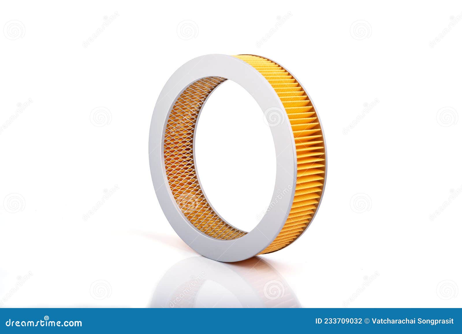 Auto Parts Accessories Air Filter for Engine Car Isolated on White