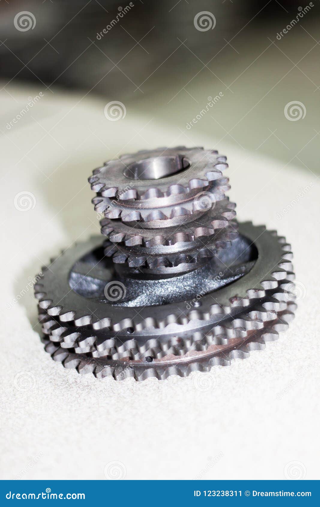 car gears white background
