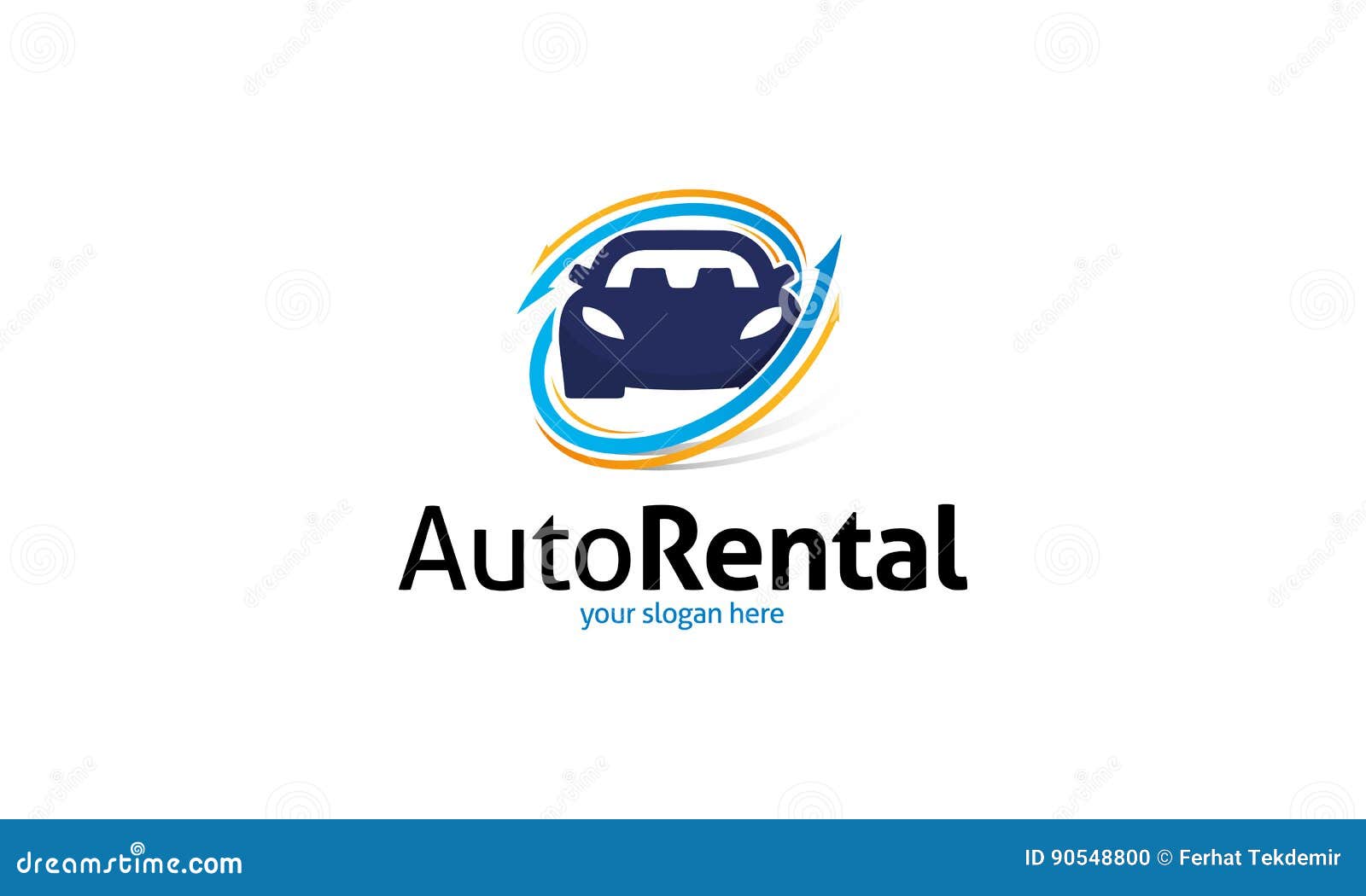 Auto Rental Logo stock vector. Illustration of trade 90548800