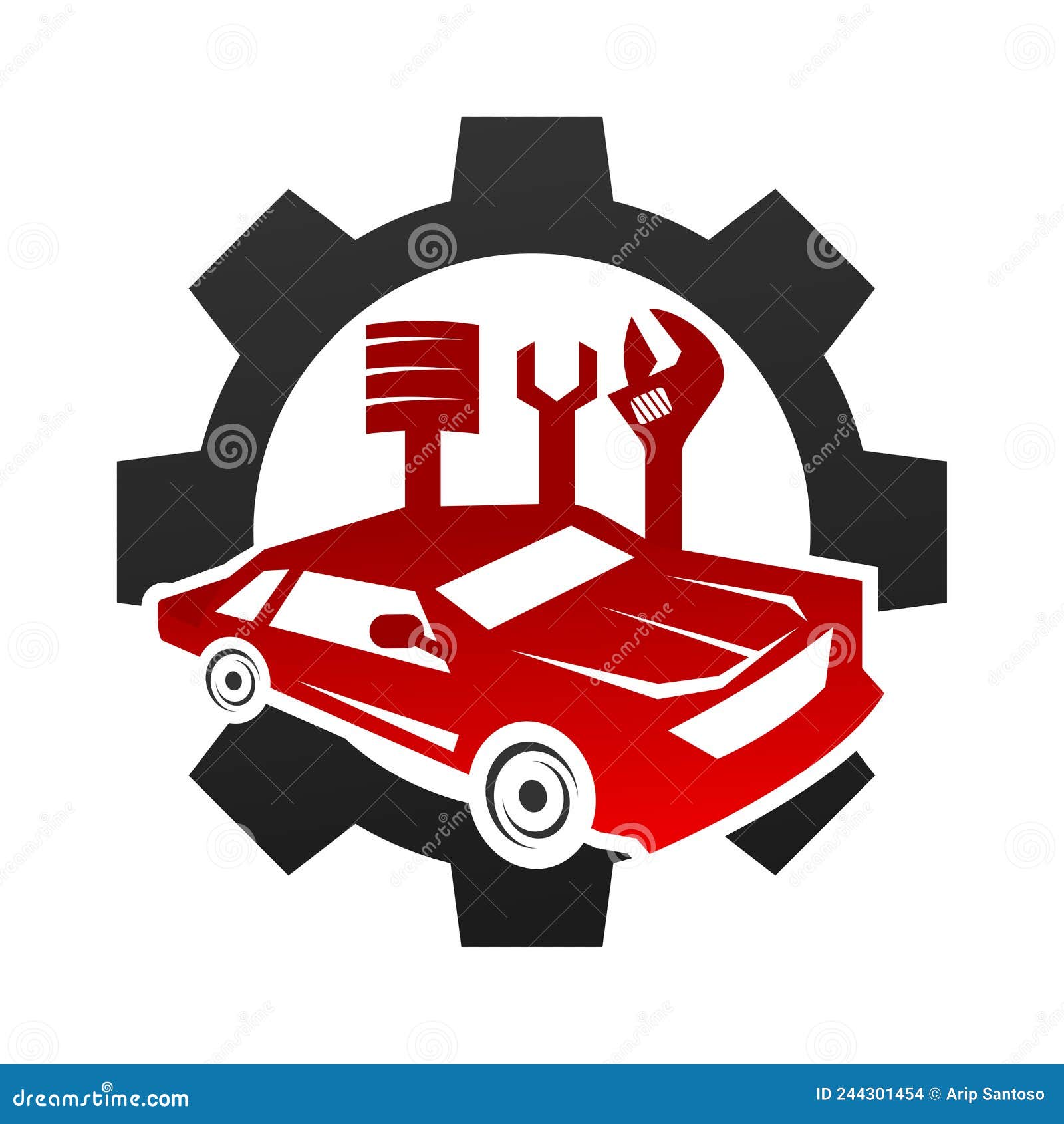 Auto Repair Logo Icon Illustration Brand Identity Isolated Stock Vector ...