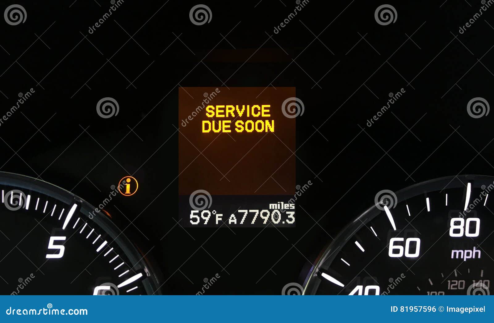 Auto-Service-Warnlicht stockfoto. Bild von exemplar, sensor - 81957596