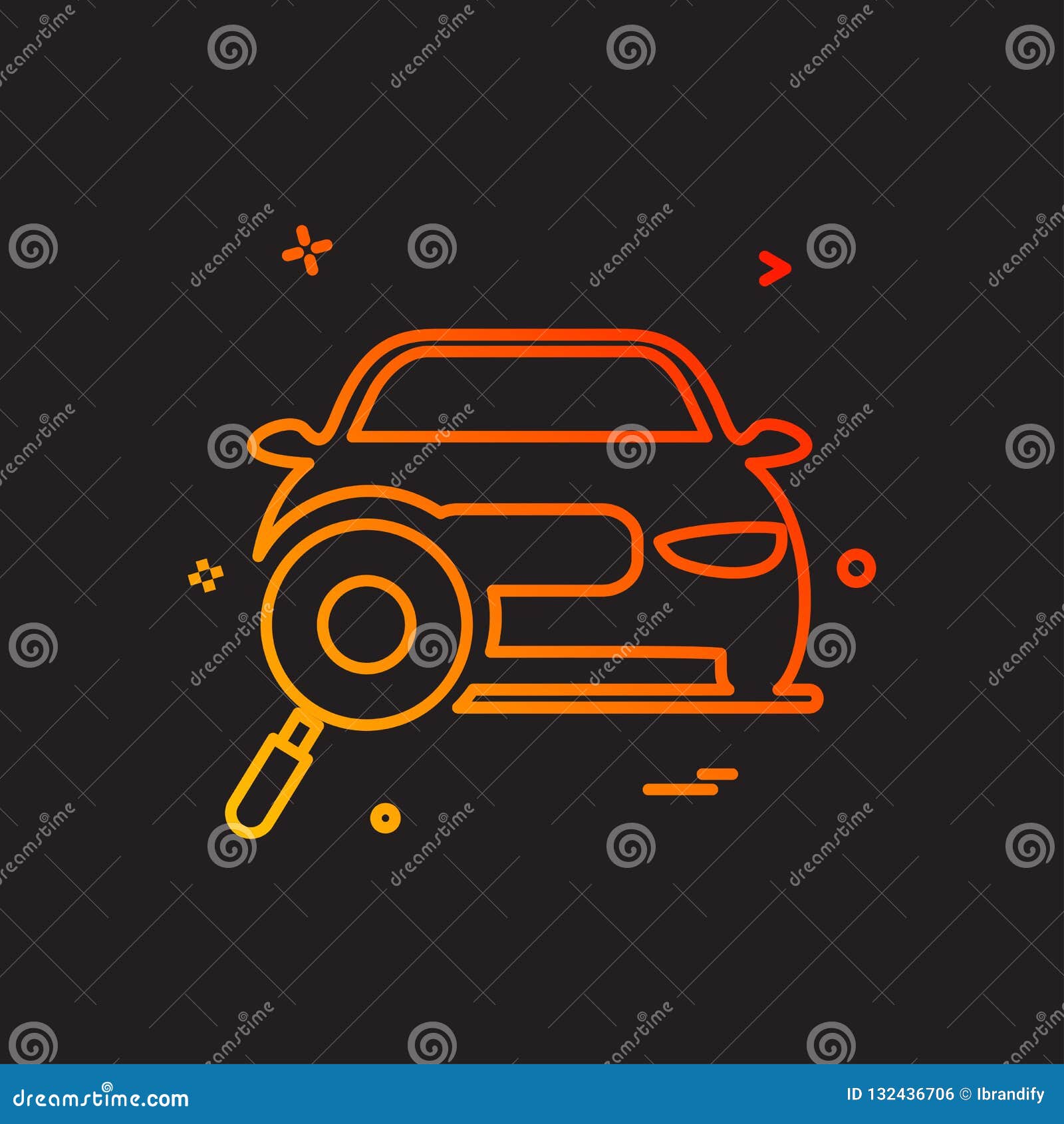auto workshop search car icon  