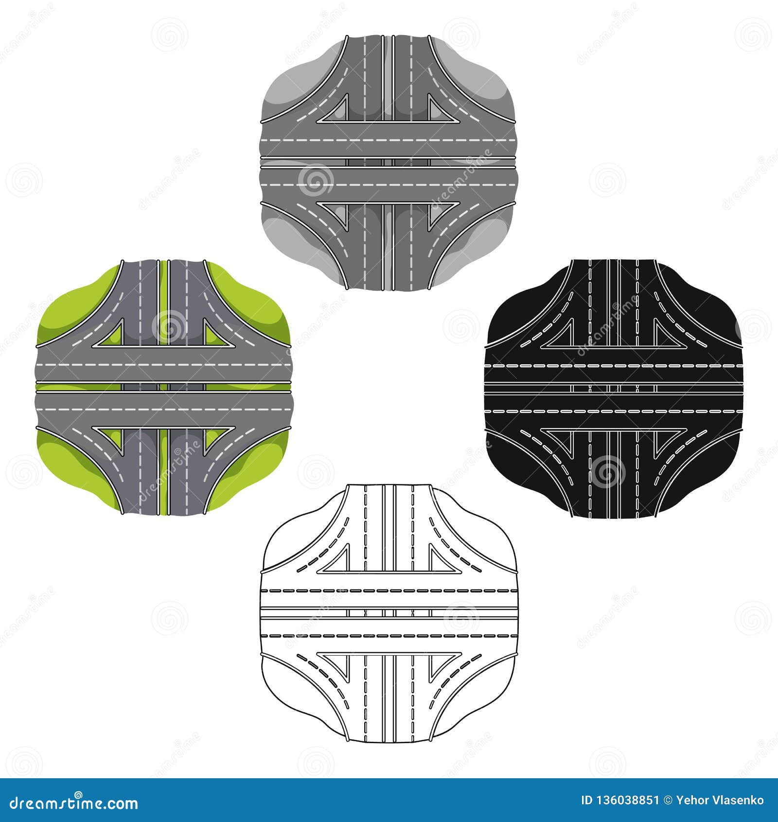 Autobahn Single Icon In Cartoon Style Autobahn Vector Symbol Stock Illustration Web Stock Vector Illustration Of Driving Path