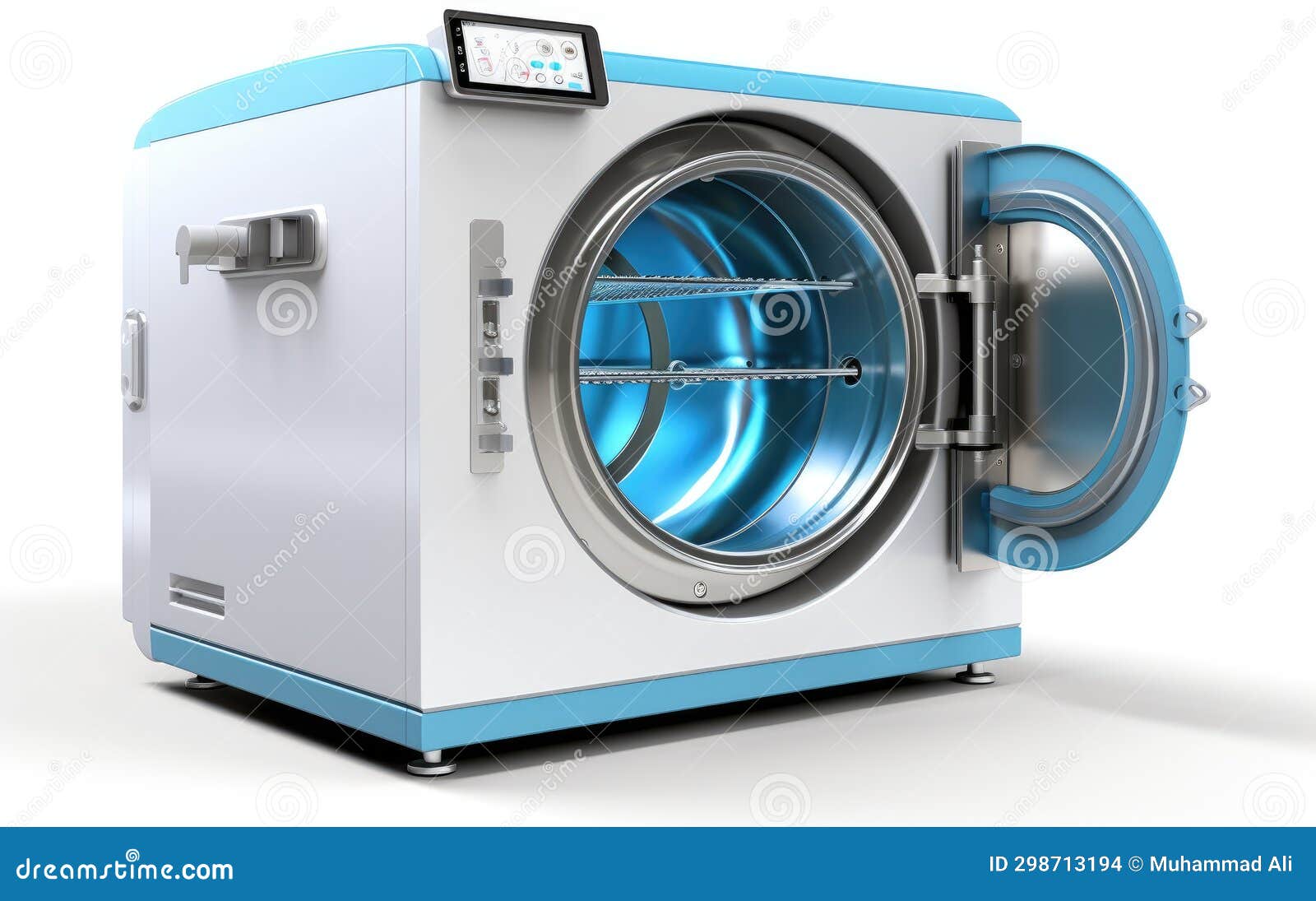 Autoclave Equipment Alone on White Background Stock Photo Image of