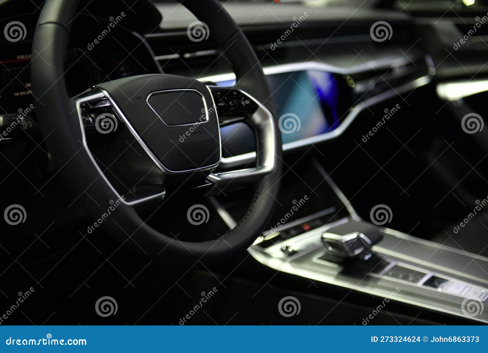 Autolüftungsanlage Und Klimaanlage-Details Dashboard Touchscreen-Steuerung  Moderner Auto-Lüftung Stockfoto - Bild von anschlagpuffer, unterseite:  273324624