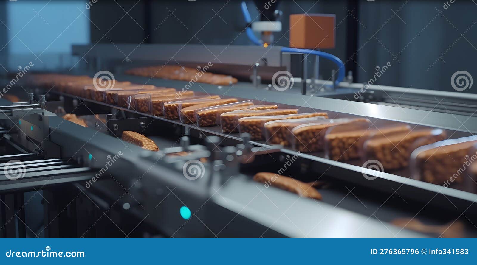 An Automated Machine Assembling and Packaging Food Produc Created with
