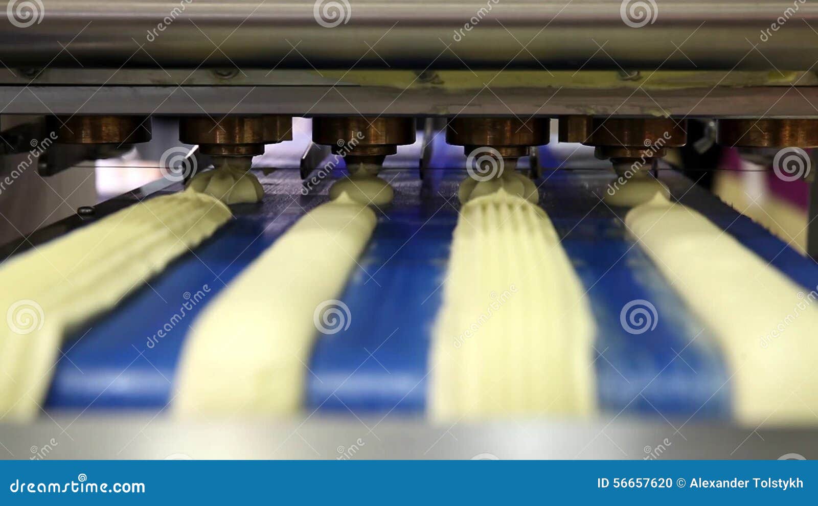 Automatic bakery line stock footage. Video of process 56657620